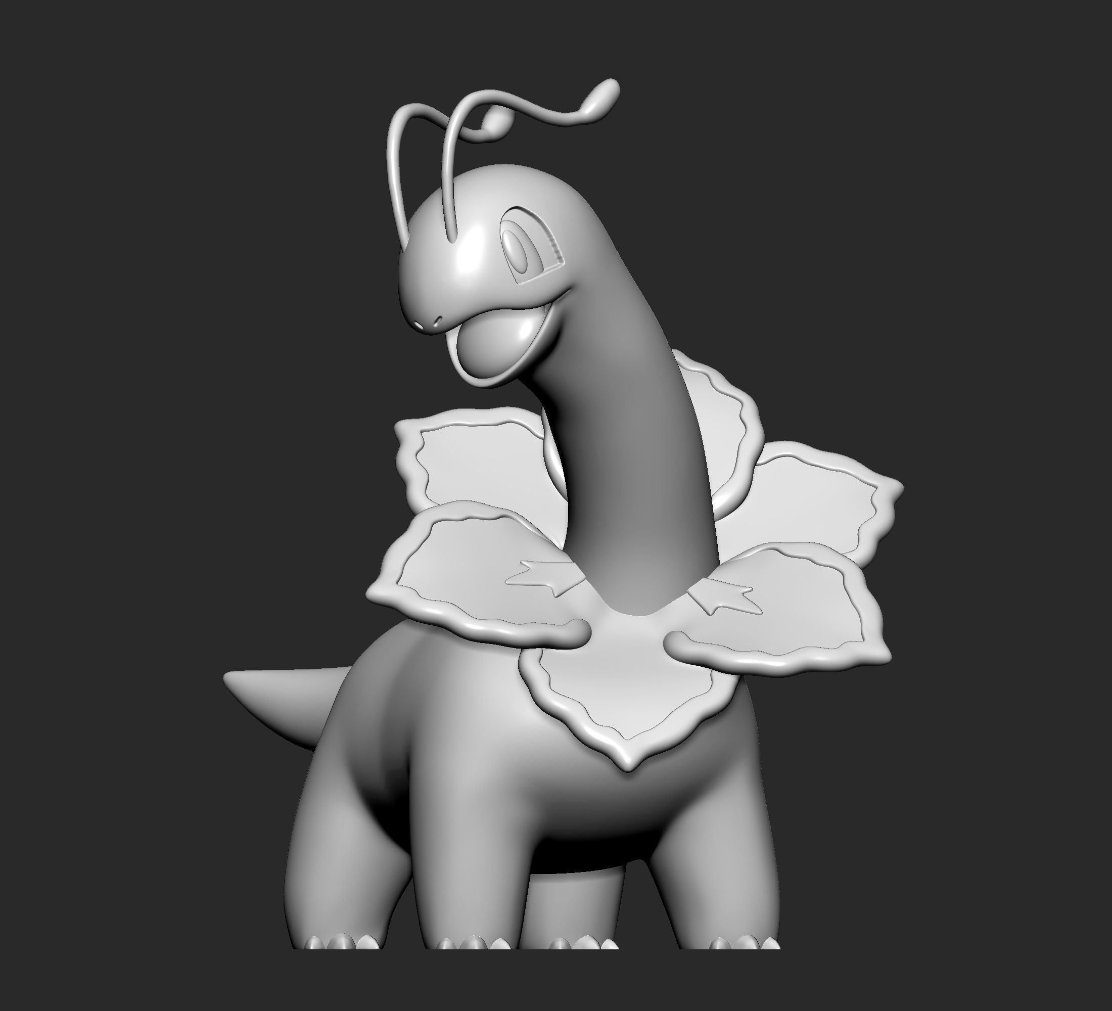 Pokemon - Meganium with 2 poses 3D print model_2