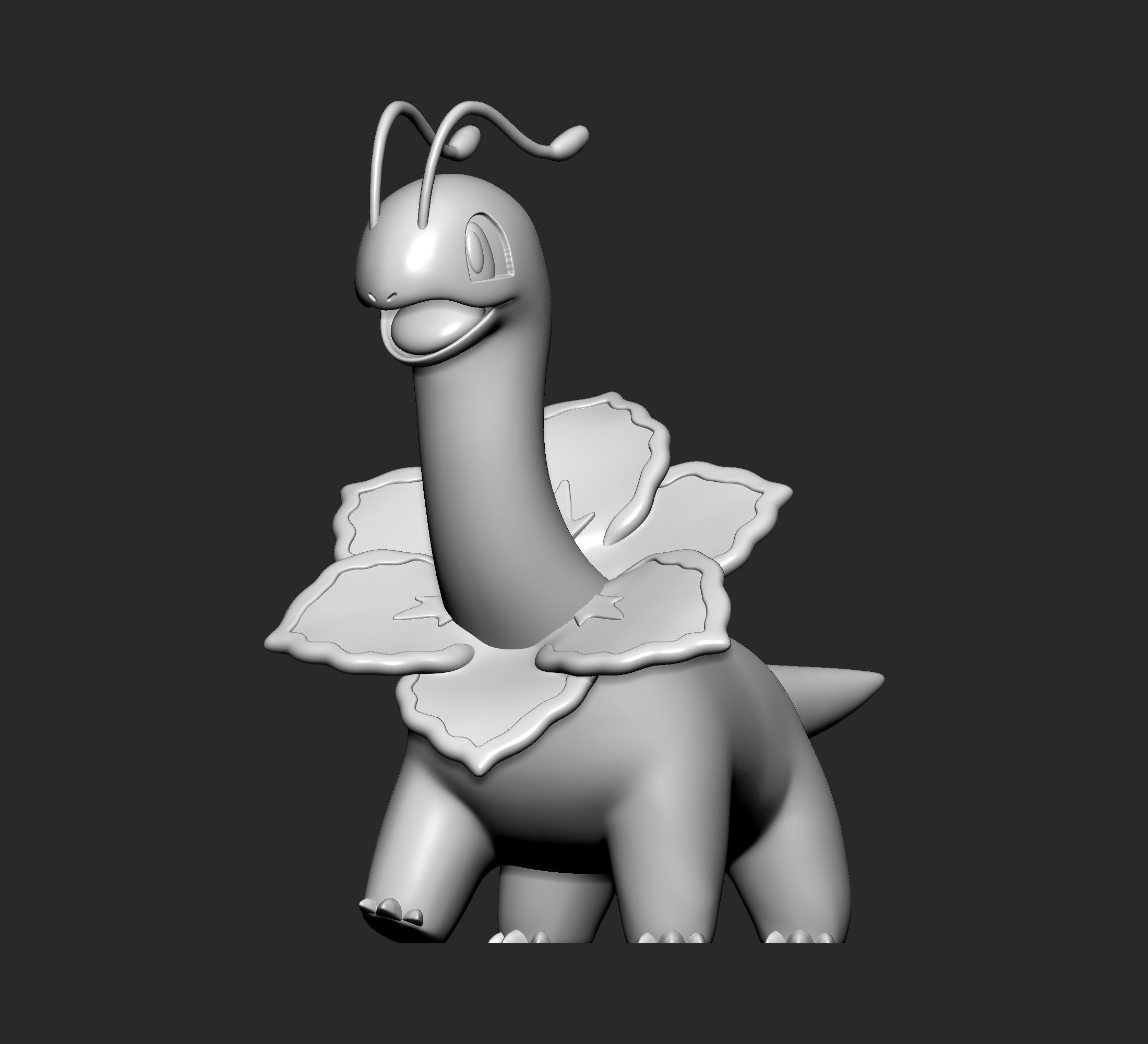 Pokemon - Meganium with 2 poses 3D print model_6