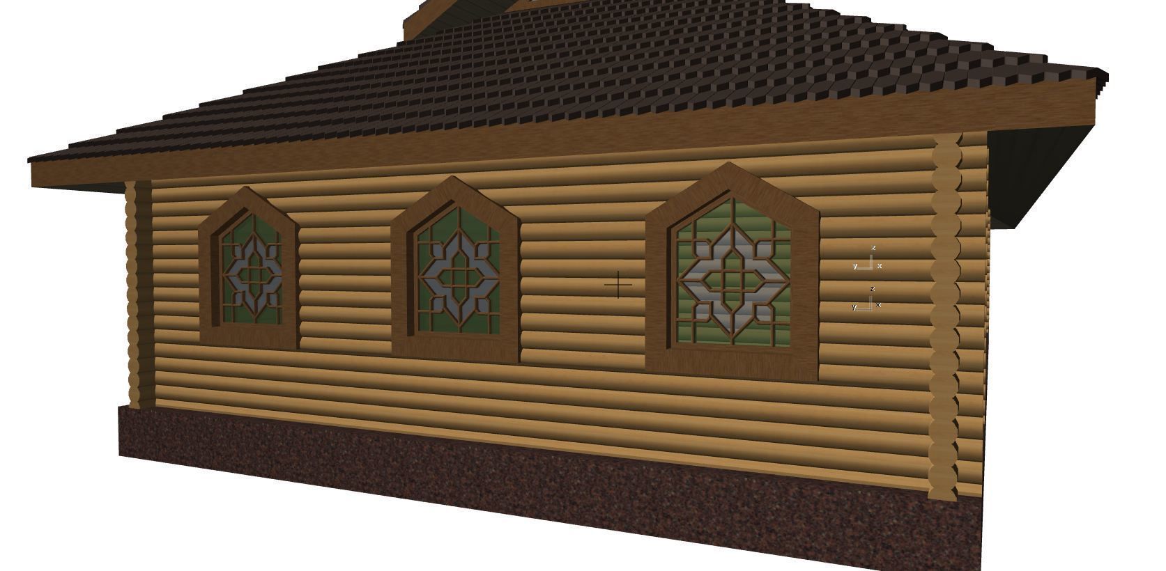building wooden 3D model_7