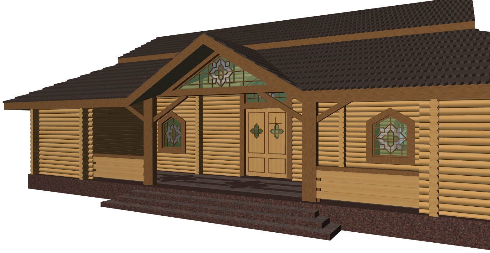 building wooden 3D model_6