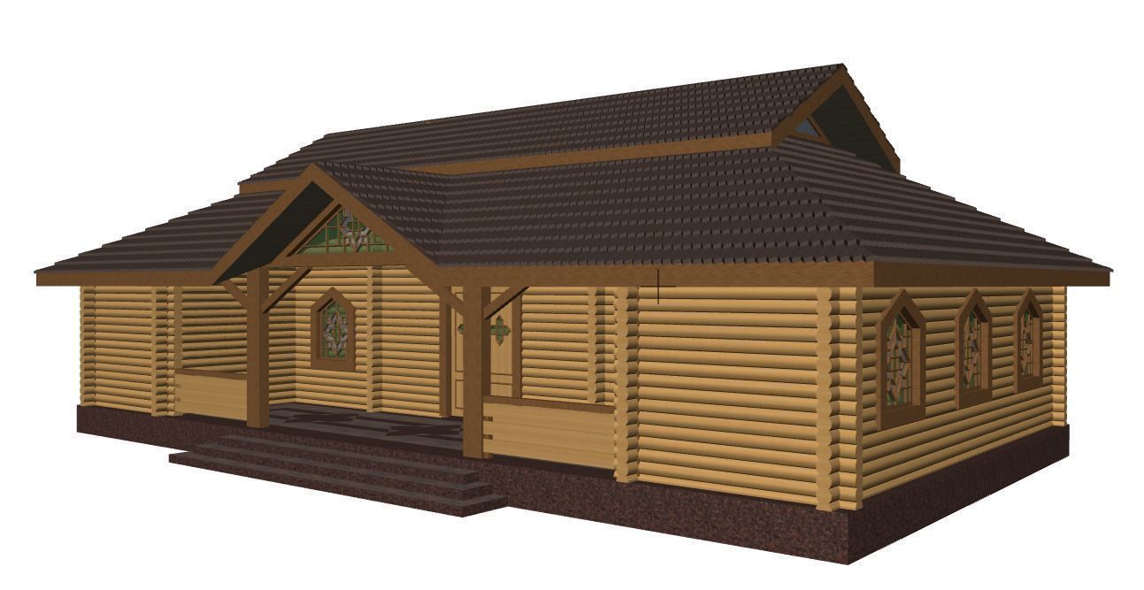 building wooden 3D model_2
