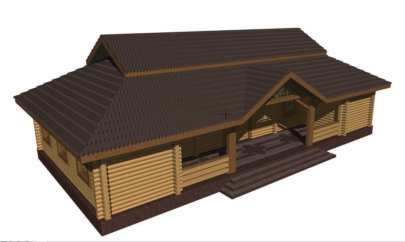 building wooden 3D model_5