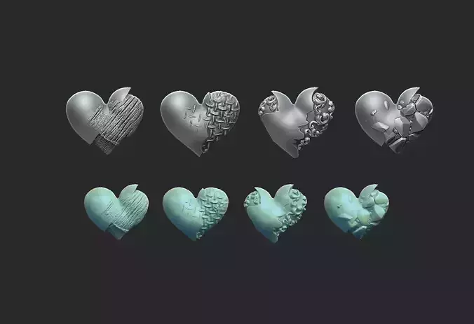 4 hearts