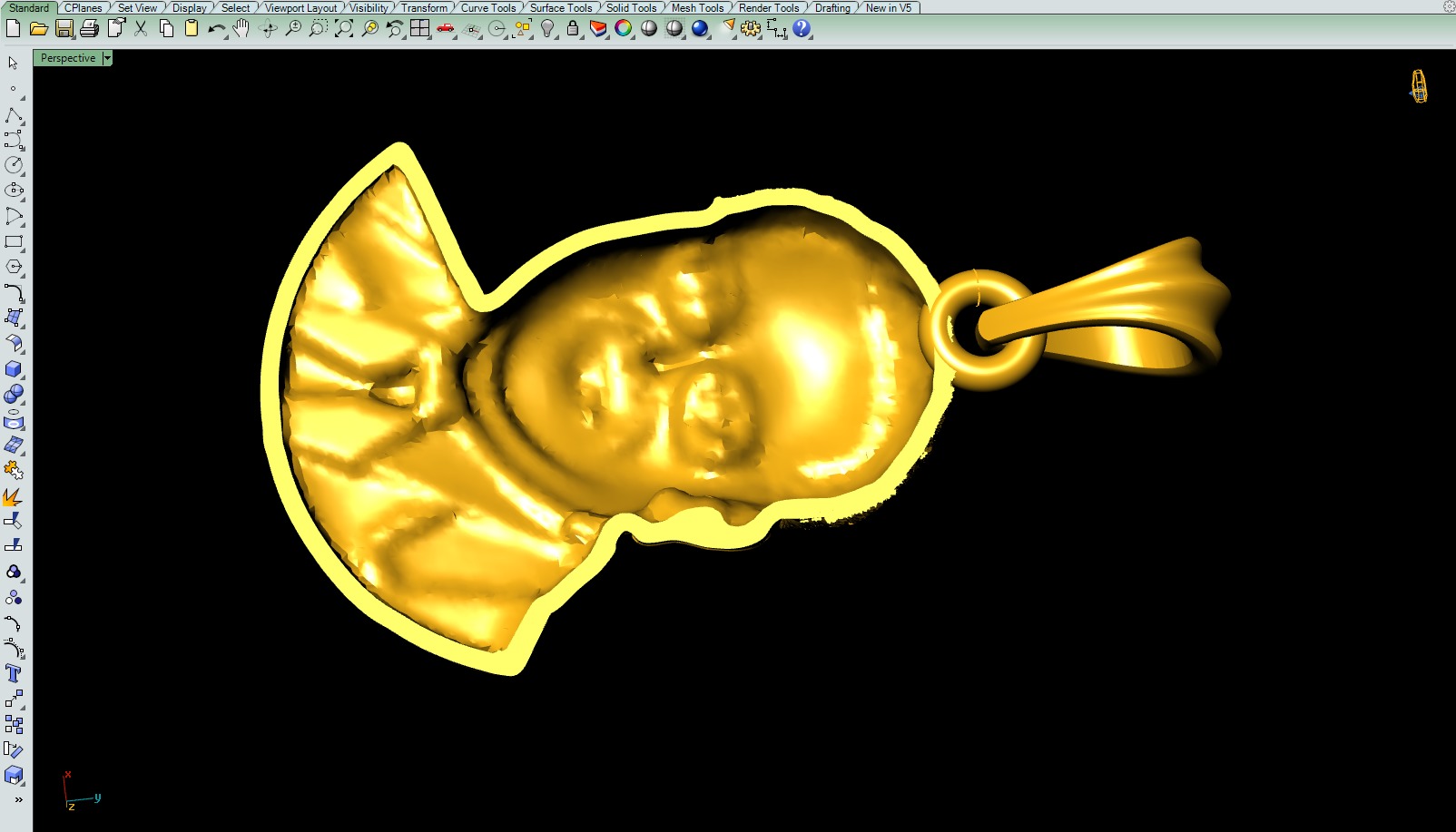 Dr Ambedkar Pendant File 3D print model_6