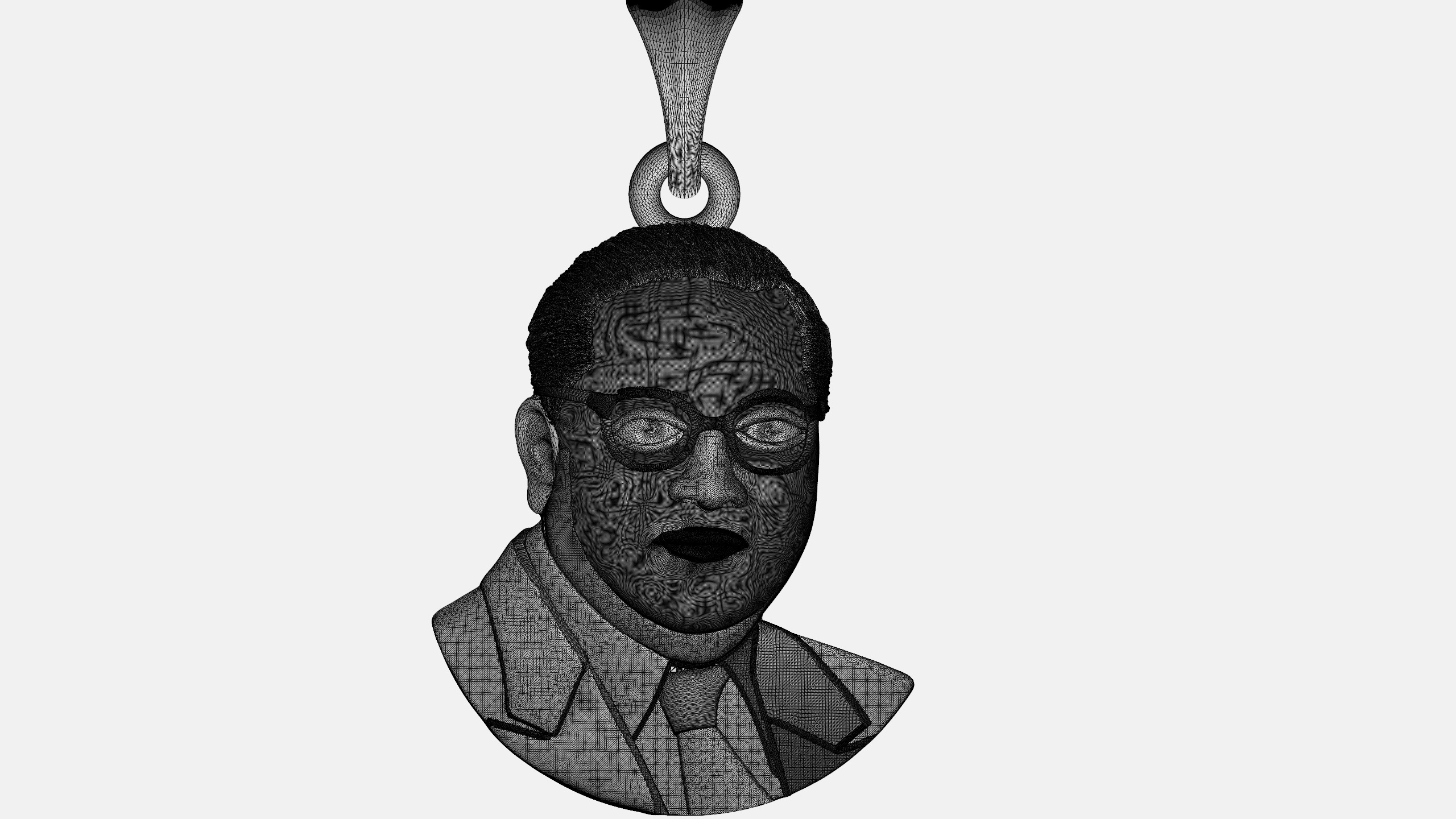 Dr Ambedkar Pendant File 3D print model_9