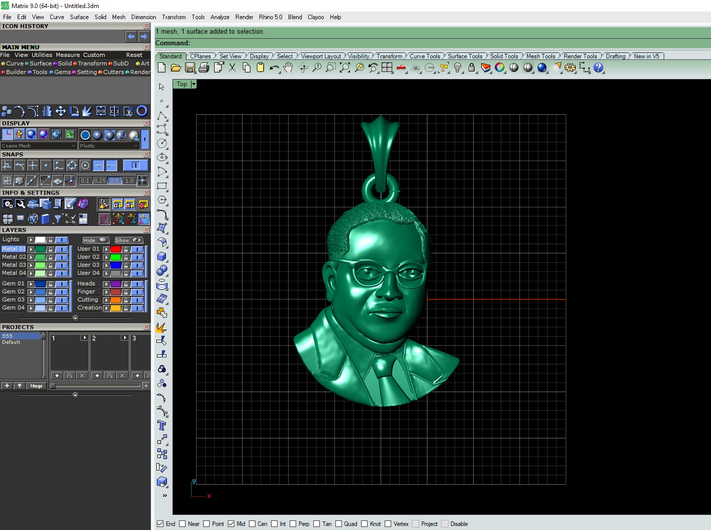 Dr Ambedkar Pendant File 3D print model_3