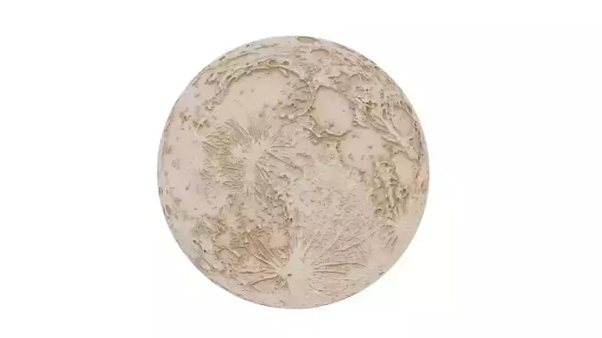  Decorative Moon 01 3D model