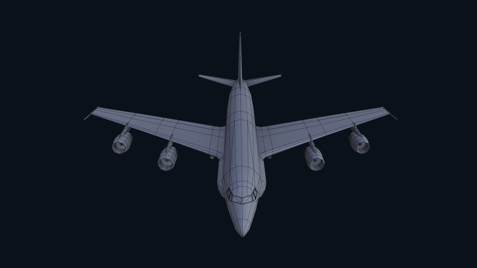 Asset - Army - Boeing RC 135 3D MODEL REALISTIC Low-poly 3D model_35