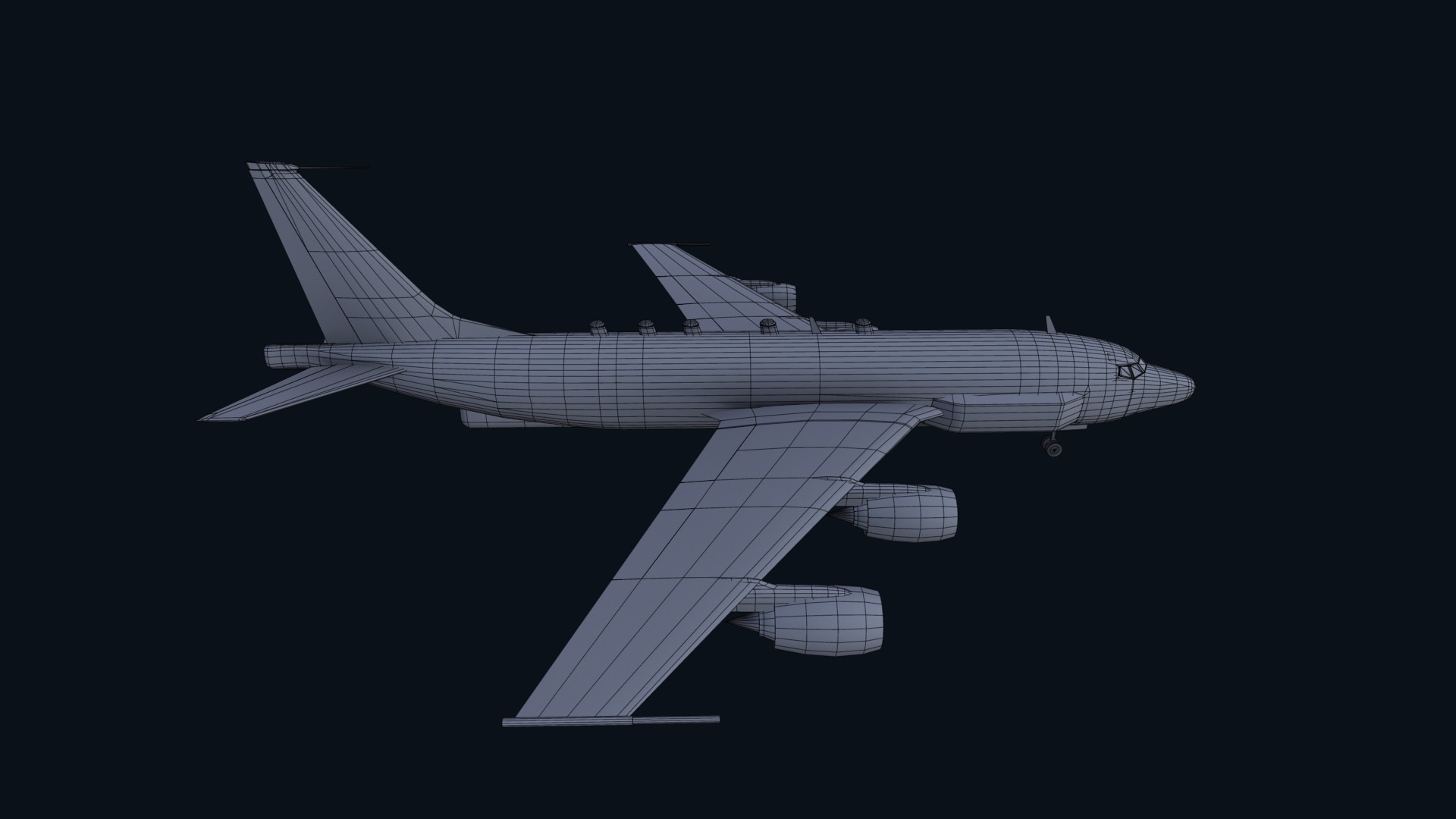 Asset - Army - Boeing RC 135 3D MODEL REALISTIC Low-poly 3D model_20