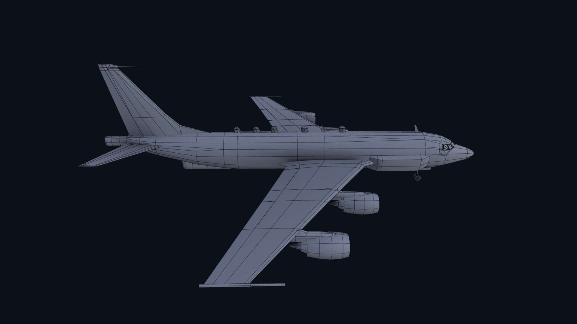 Asset - Army - Boeing RC 135 3D MODEL REALISTIC Low-poly 3D model_28