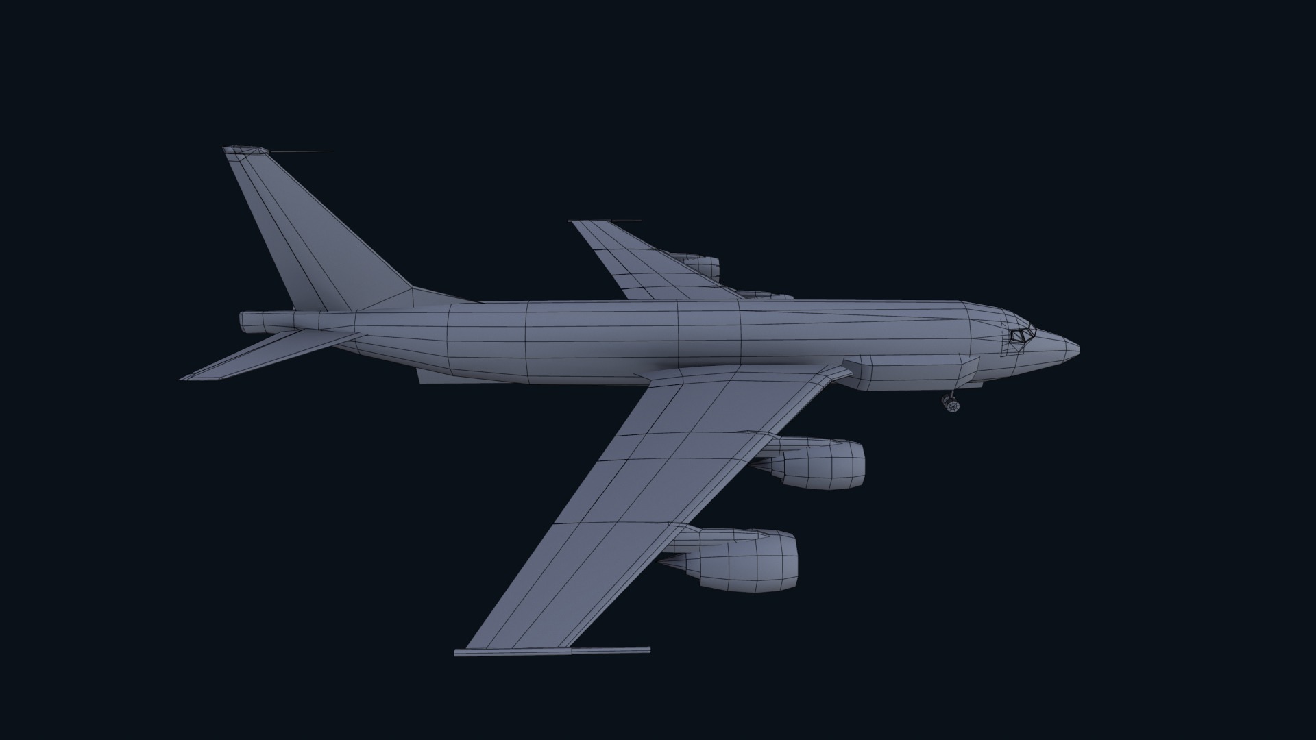Asset - Army - Boeing RC 135 3D MODEL REALISTIC Low-poly 3D model_36