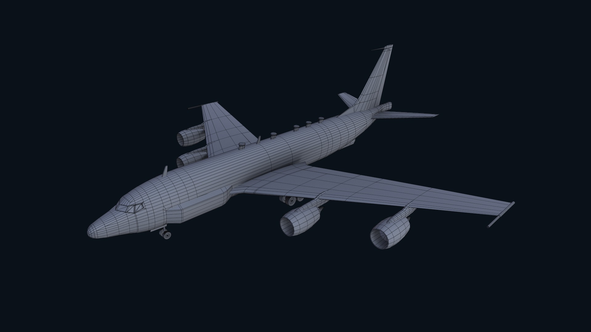 Asset - Army - Boeing RC 135 3D MODEL REALISTIC Low-poly 3D model_18