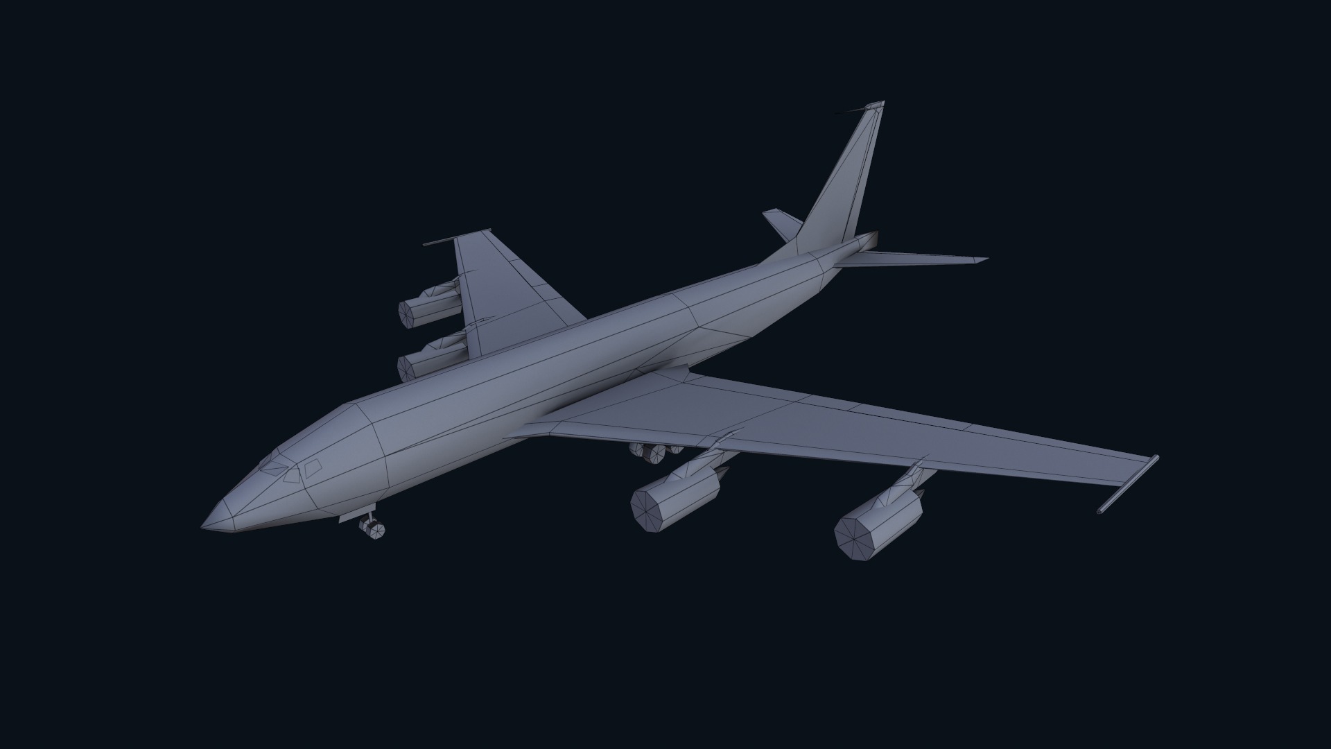 Asset - Army - Boeing RC 135 3D MODEL REALISTIC Low-poly 3D model_42