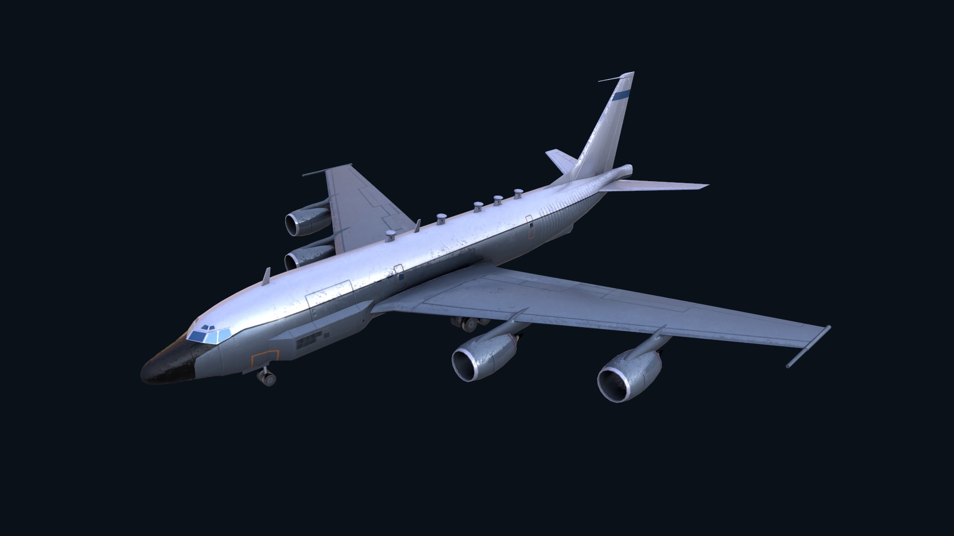 Asset - Army - Boeing RC 135 3D MODEL REALISTIC Low-poly 3D model_14
