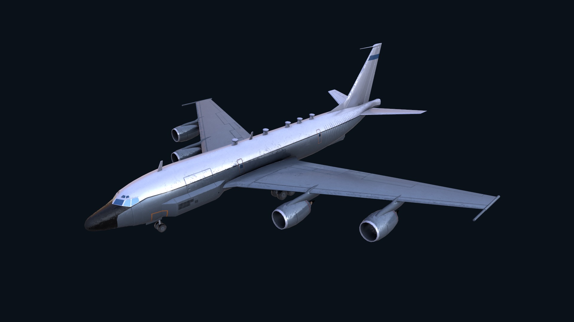 Asset - Army - Boeing RC 135 3D MODEL REALISTIC Low-poly 3D model_6