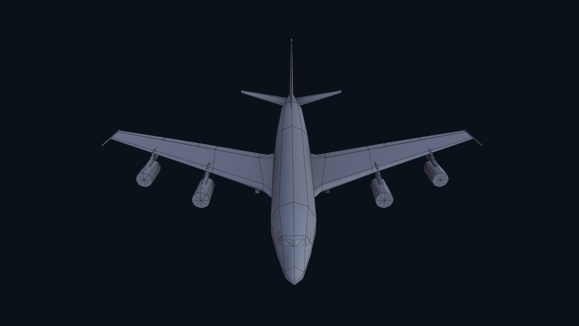Asset - Army - Boeing RC 135 3D MODEL REALISTIC Low-poly 3D model_43