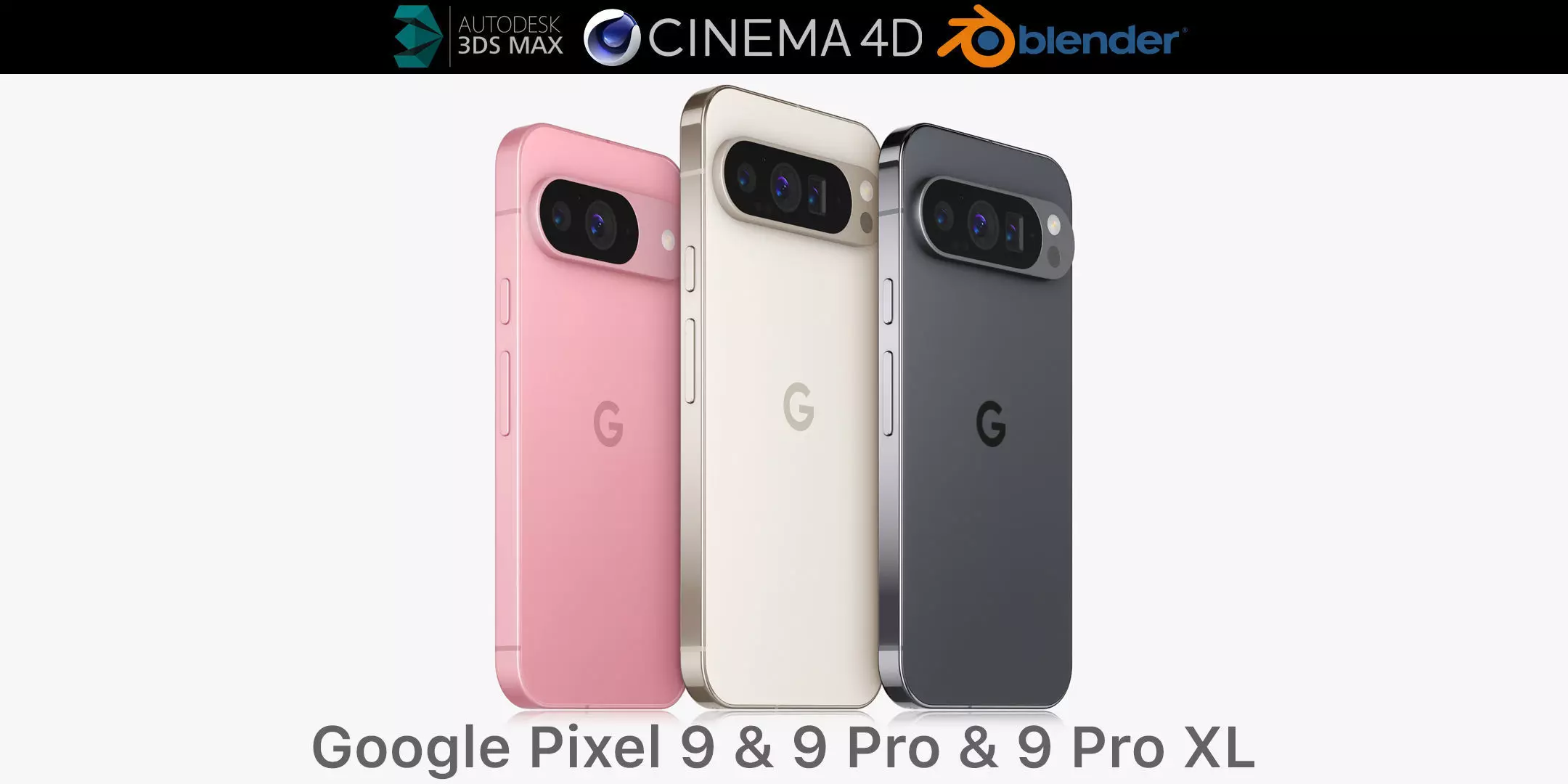 Google Pixel 9 and 9 Pro and 9 Pro XL 3D model_0