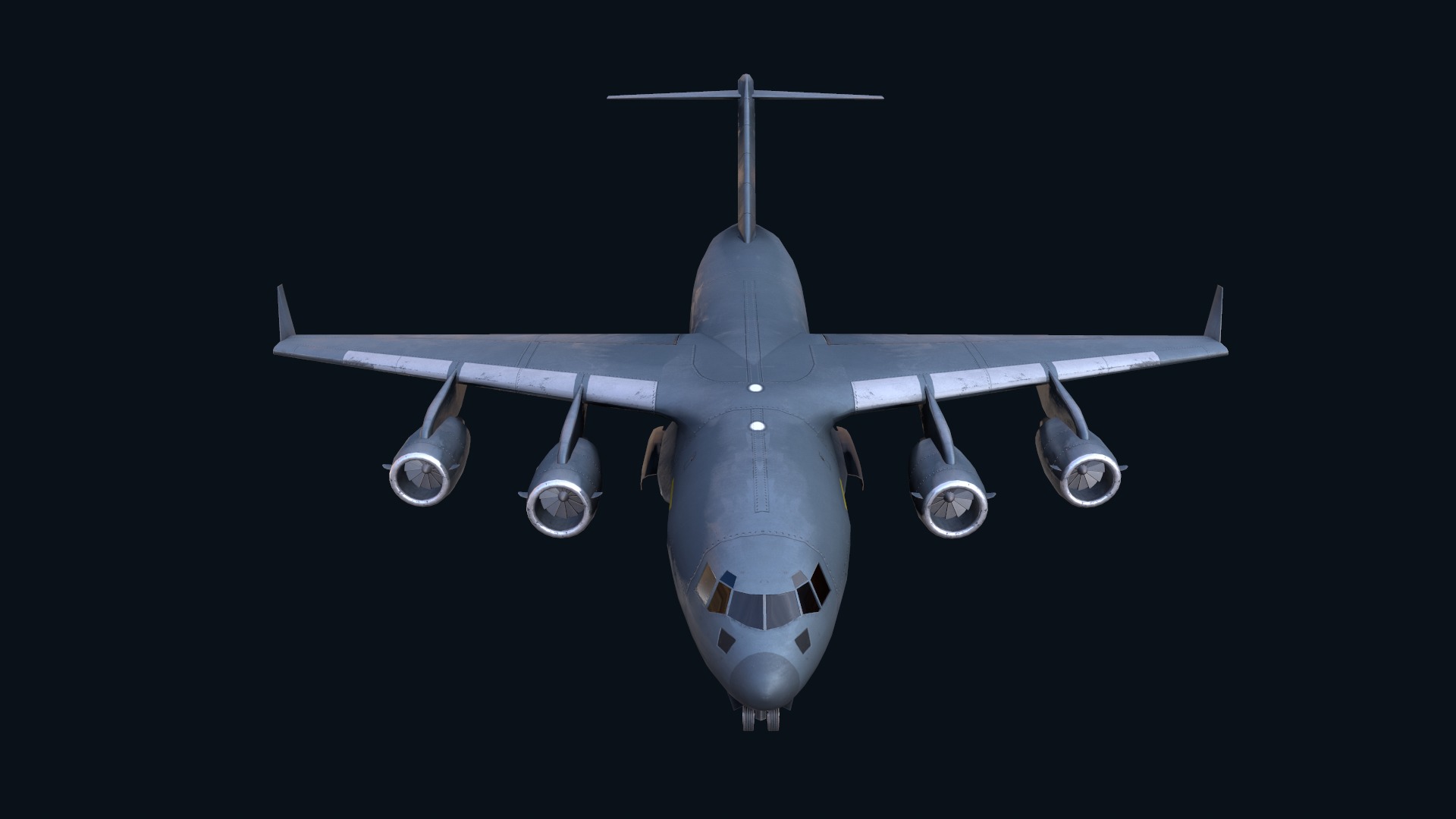 Asset - Army - C17 Globemaster III 3D MODEL REALISTIC Low-poly 3D model_7