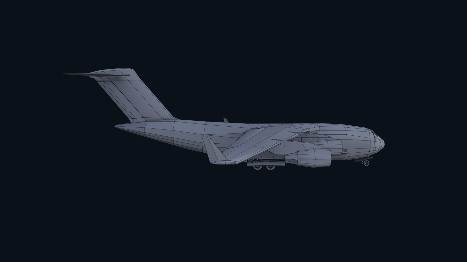 Asset - Army - C17 Globemaster III 3D MODEL REALISTIC Low-poly 3D model_23