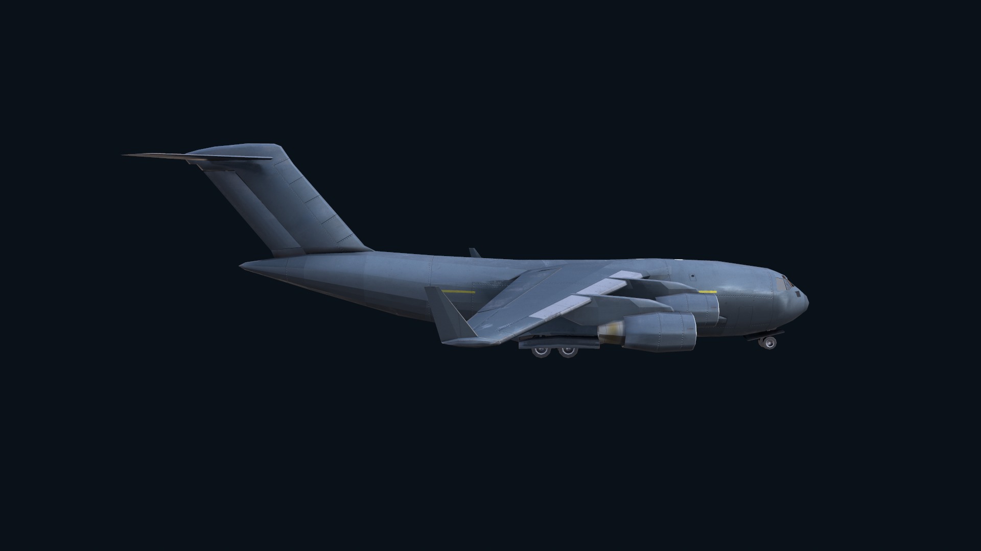 Asset - Army - C17 Globemaster III 3D MODEL REALISTIC Low-poly 3D model_18