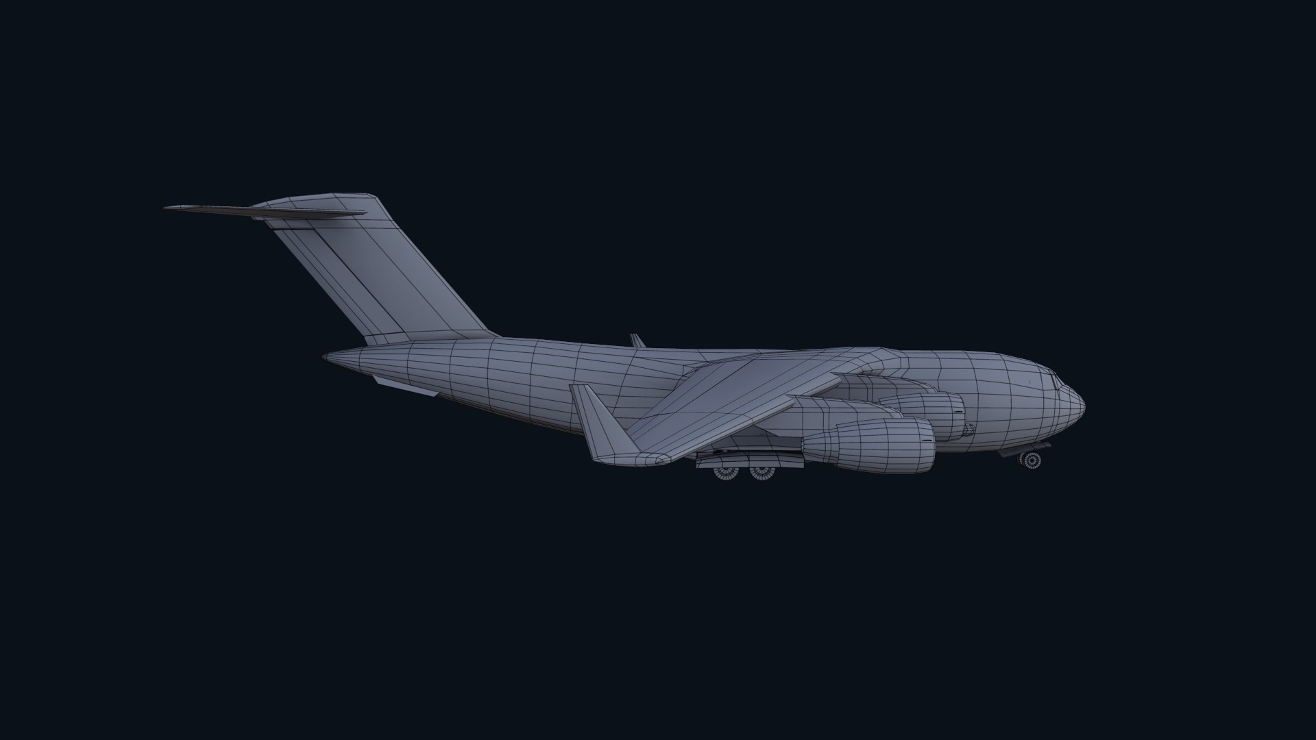 Asset - Army - C17 Globemaster III 3D MODEL REALISTIC Low-poly 3D model_13