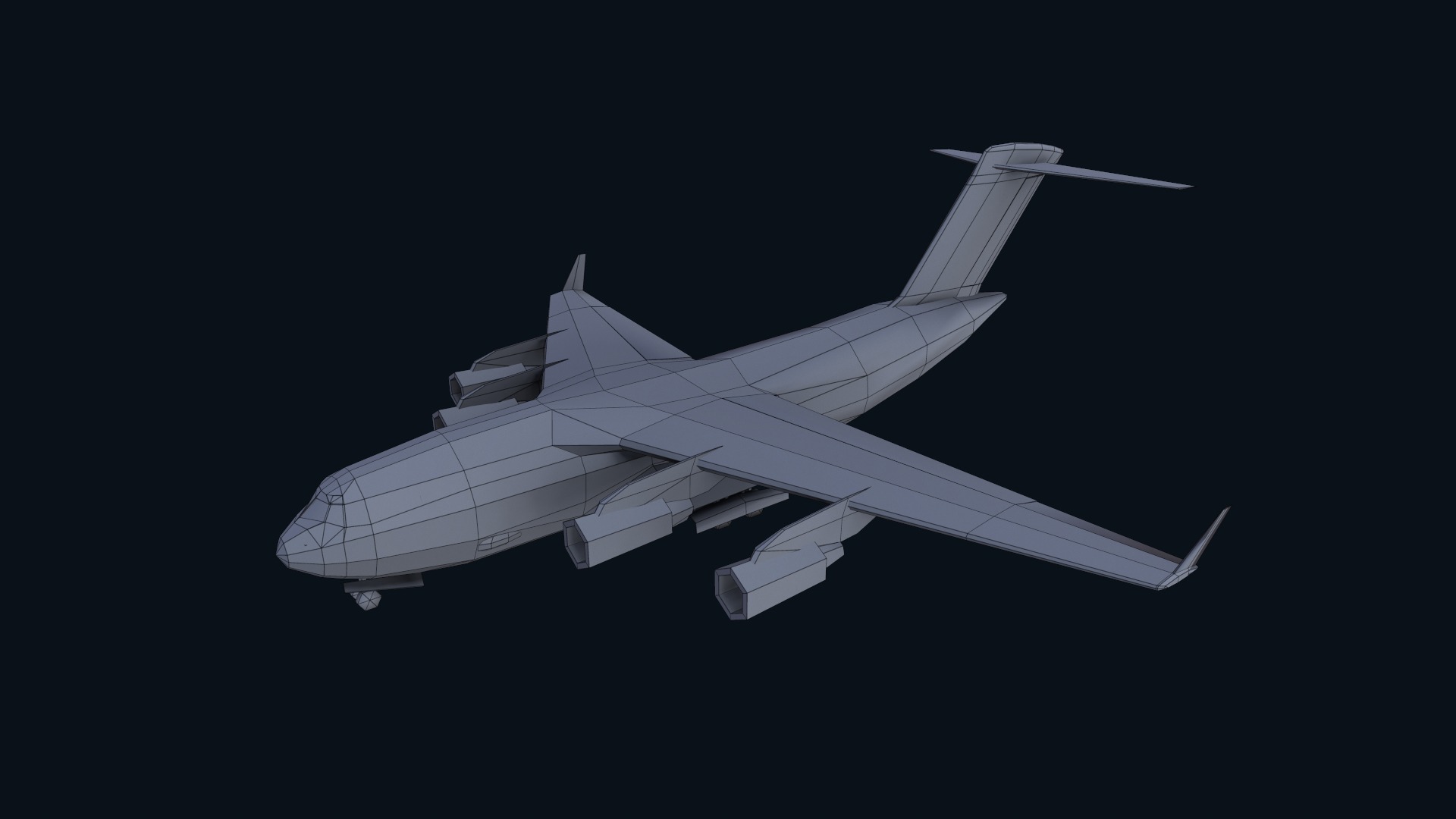Asset - Army - C17 Globemaster III 3D MODEL REALISTIC Low-poly 3D model_41