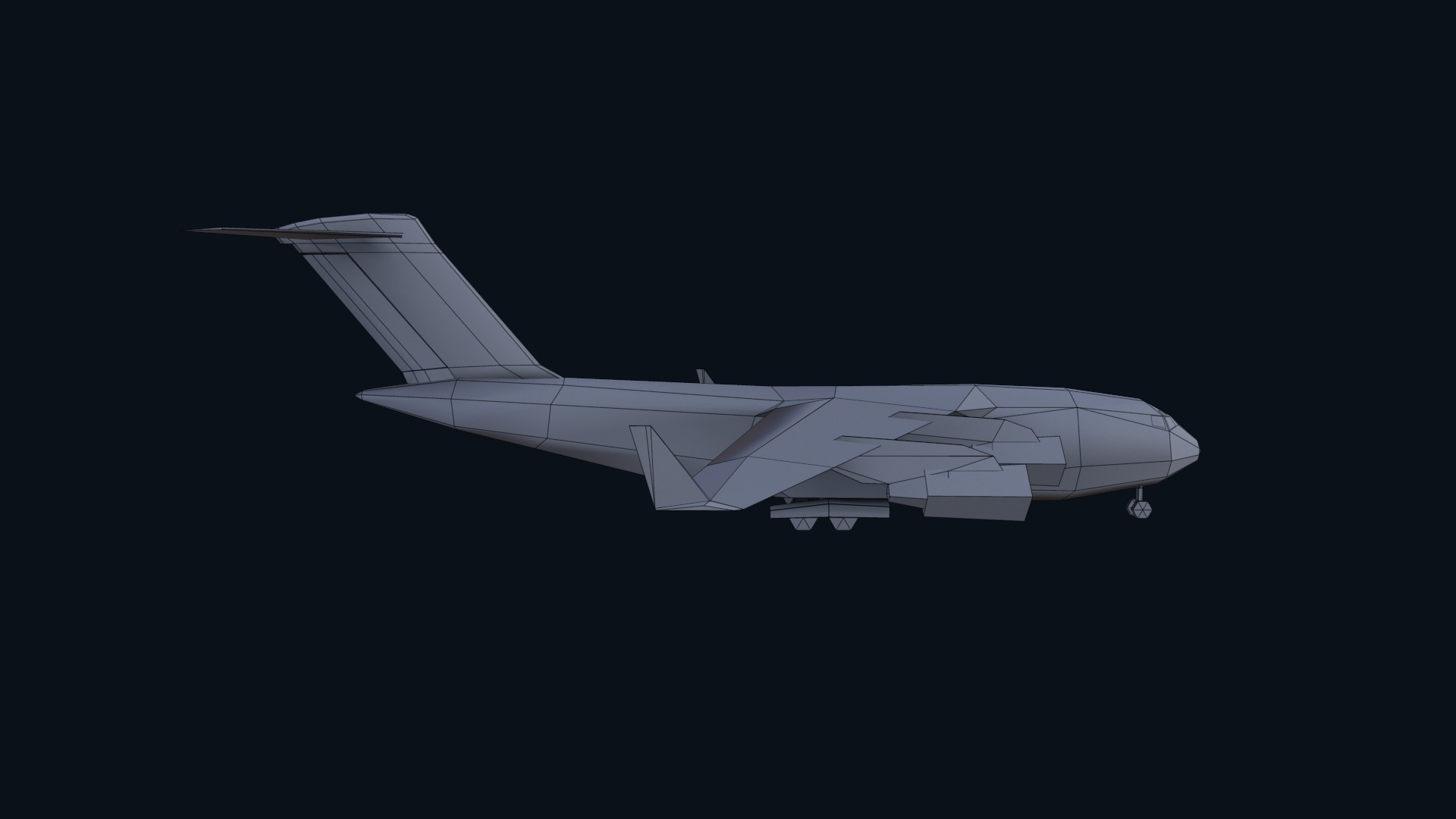 Asset - Army - C17 Globemaster III 3D MODEL REALISTIC Low-poly 3D model_53