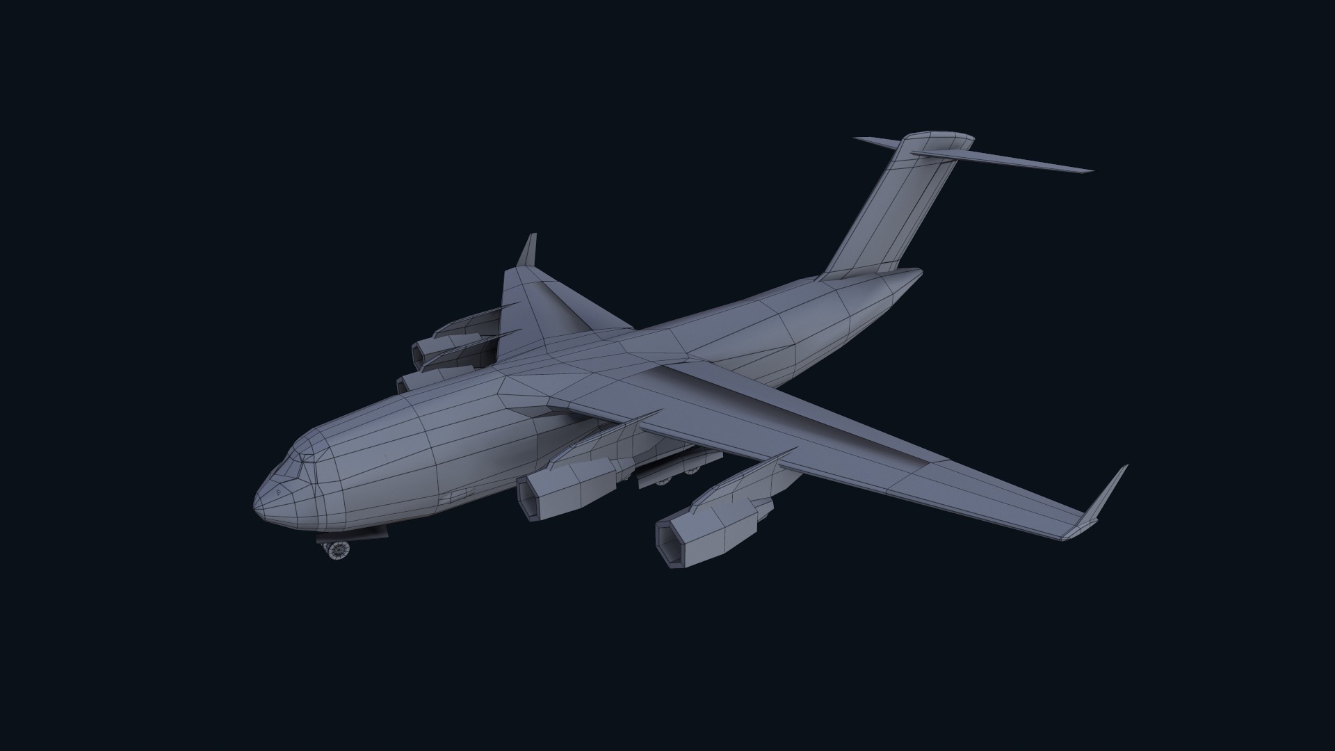 Asset - Army - C17 Globemaster III 3D MODEL REALISTIC Low-poly 3D model_31