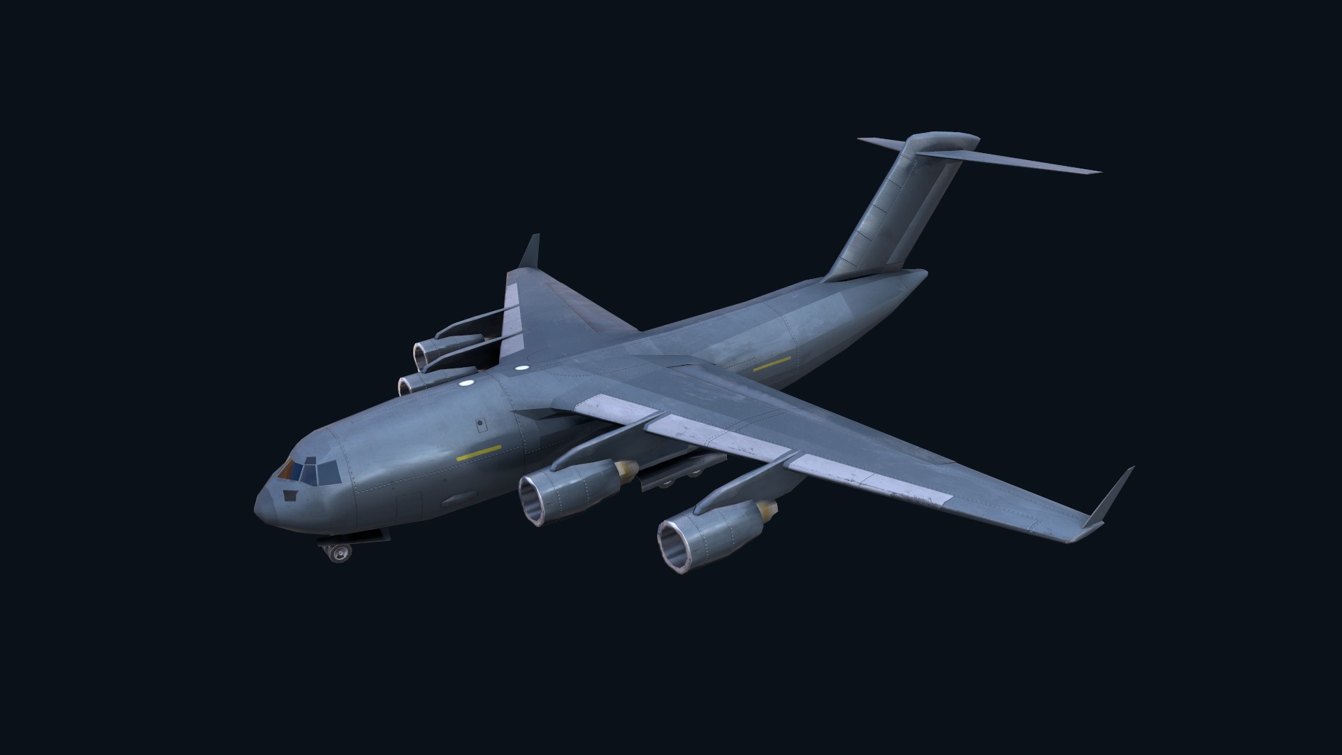 Asset - Army - C17 Globemaster III 3D MODEL REALISTIC Low-poly 3D model_36