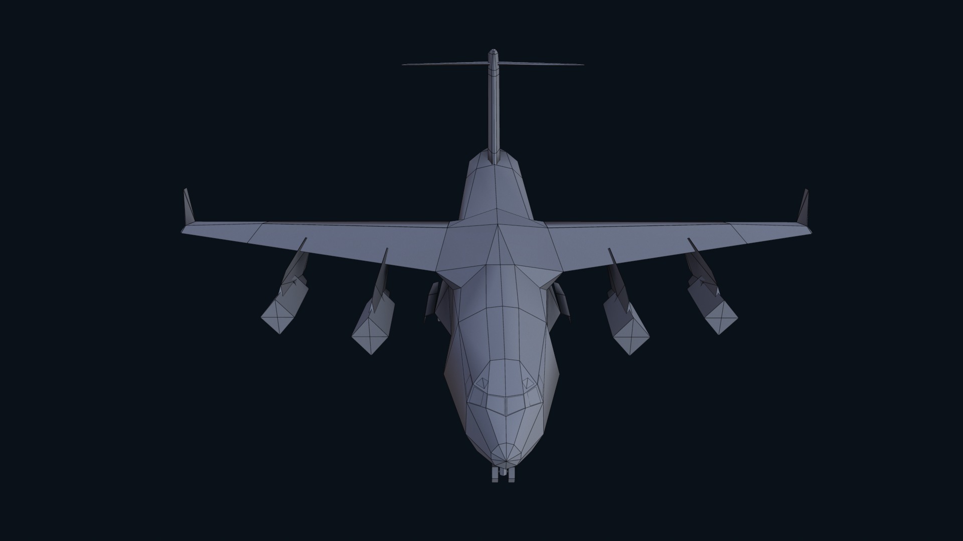 Asset - Army - C17 Globemaster III 3D MODEL REALISTIC Low-poly 3D model_52