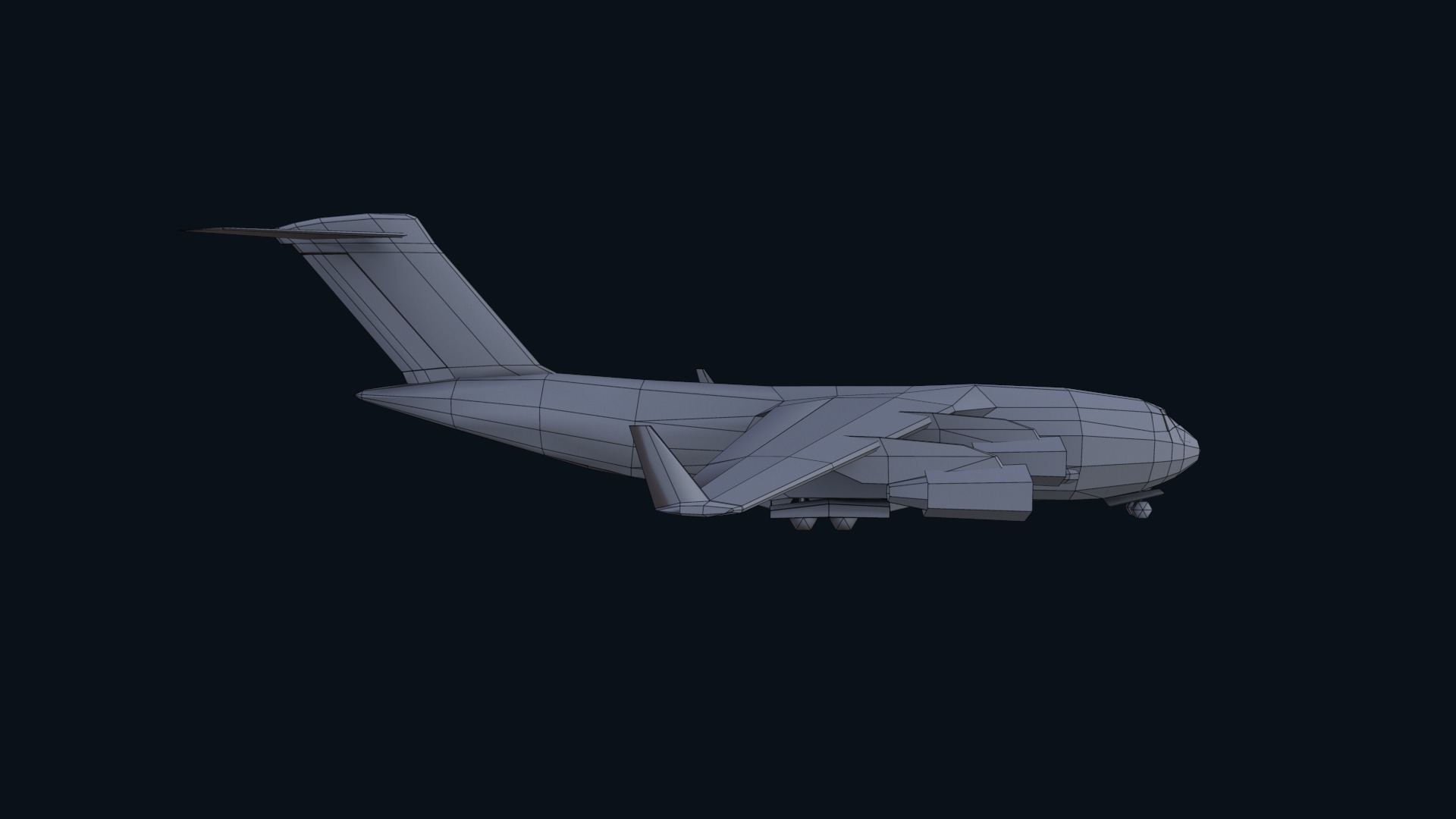 Asset - Army - C17 Globemaster III 3D MODEL REALISTIC Low-poly 3D model_43