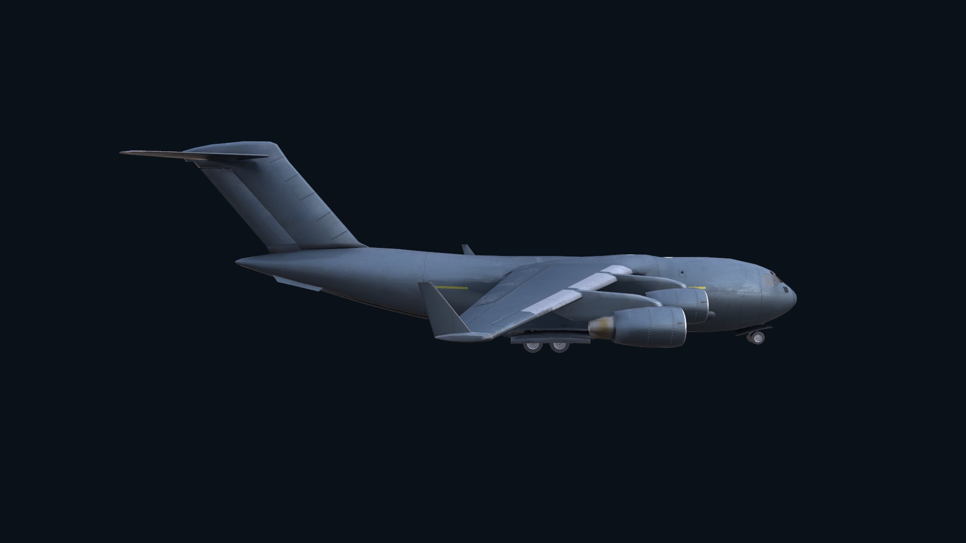 Asset - Army - C17 Globemaster III 3D MODEL REALISTIC Low-poly 3D model_8
