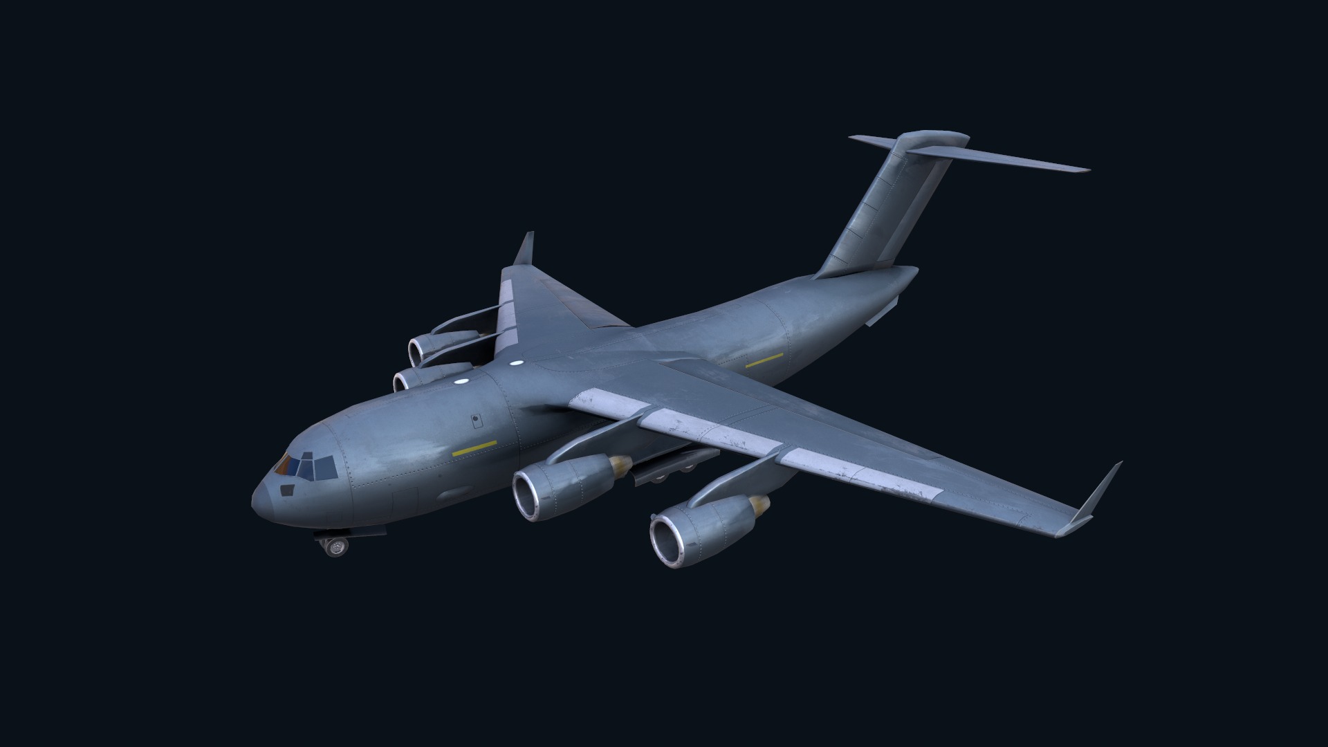 Asset - Army - C17 Globemaster III 3D MODEL REALISTIC Low-poly 3D model_6