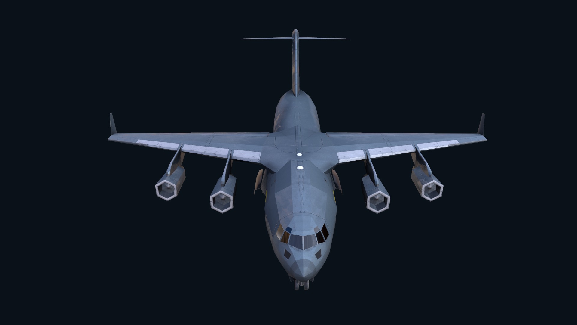 Asset - Army - C17 Globemaster III 3D MODEL REALISTIC Low-poly 3D model_37