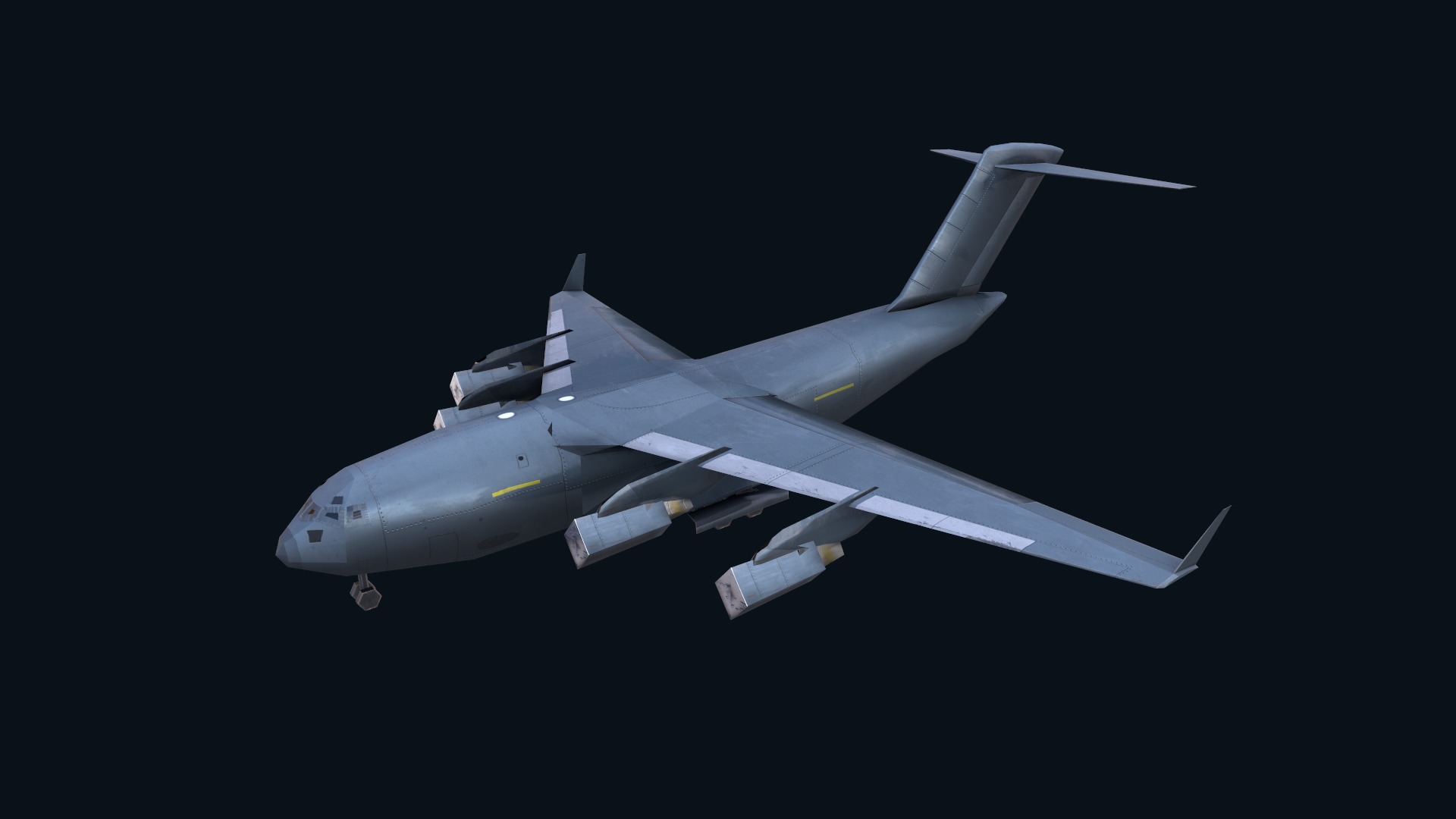 Asset - Army - C17 Globemaster III 3D MODEL REALISTIC Low-poly 3D model_46