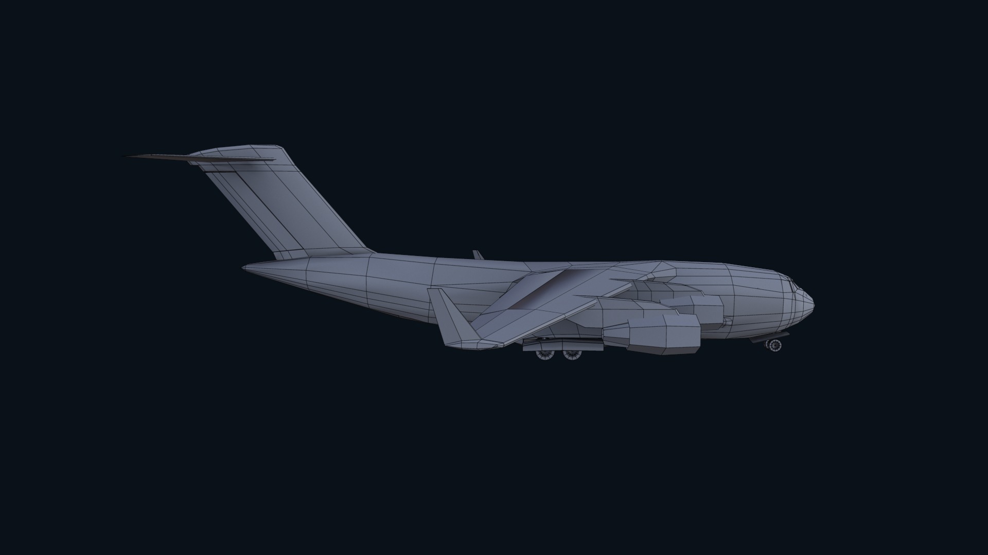 Asset - Army - C17 Globemaster III 3D MODEL REALISTIC Low-poly 3D model_33