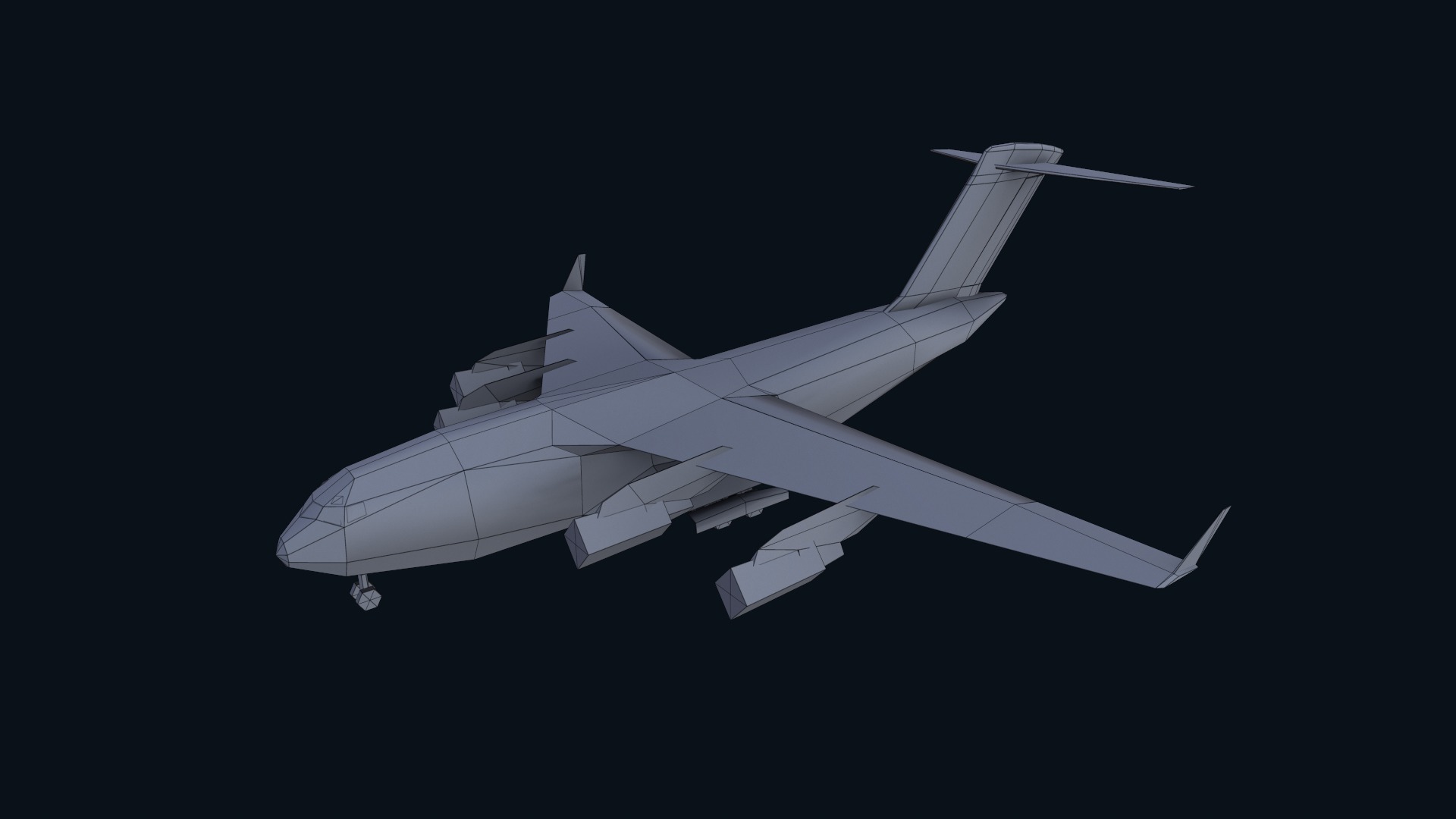 Asset - Army - C17 Globemaster III 3D MODEL REALISTIC Low-poly 3D model_51