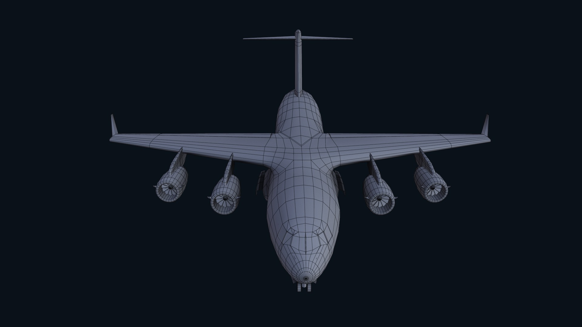 Asset - Army - C17 Globemaster III 3D MODEL REALISTIC Low-poly 3D model_12