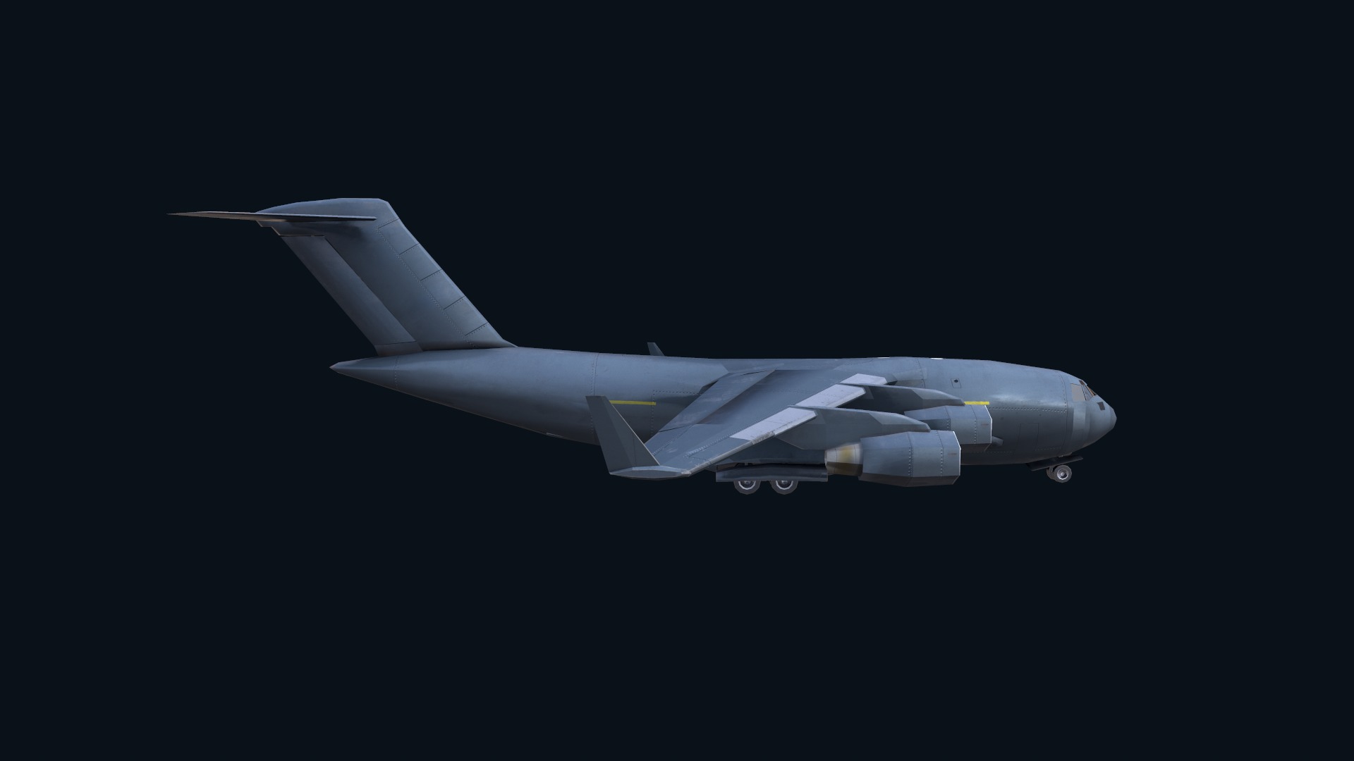 Asset - Army - C17 Globemaster III 3D MODEL REALISTIC Low-poly 3D model_28