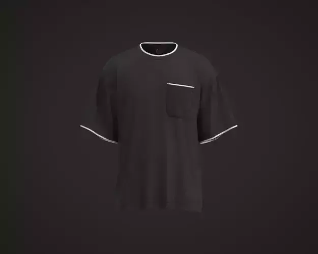 Mens chunky ribbed knitted over oversized t shirt