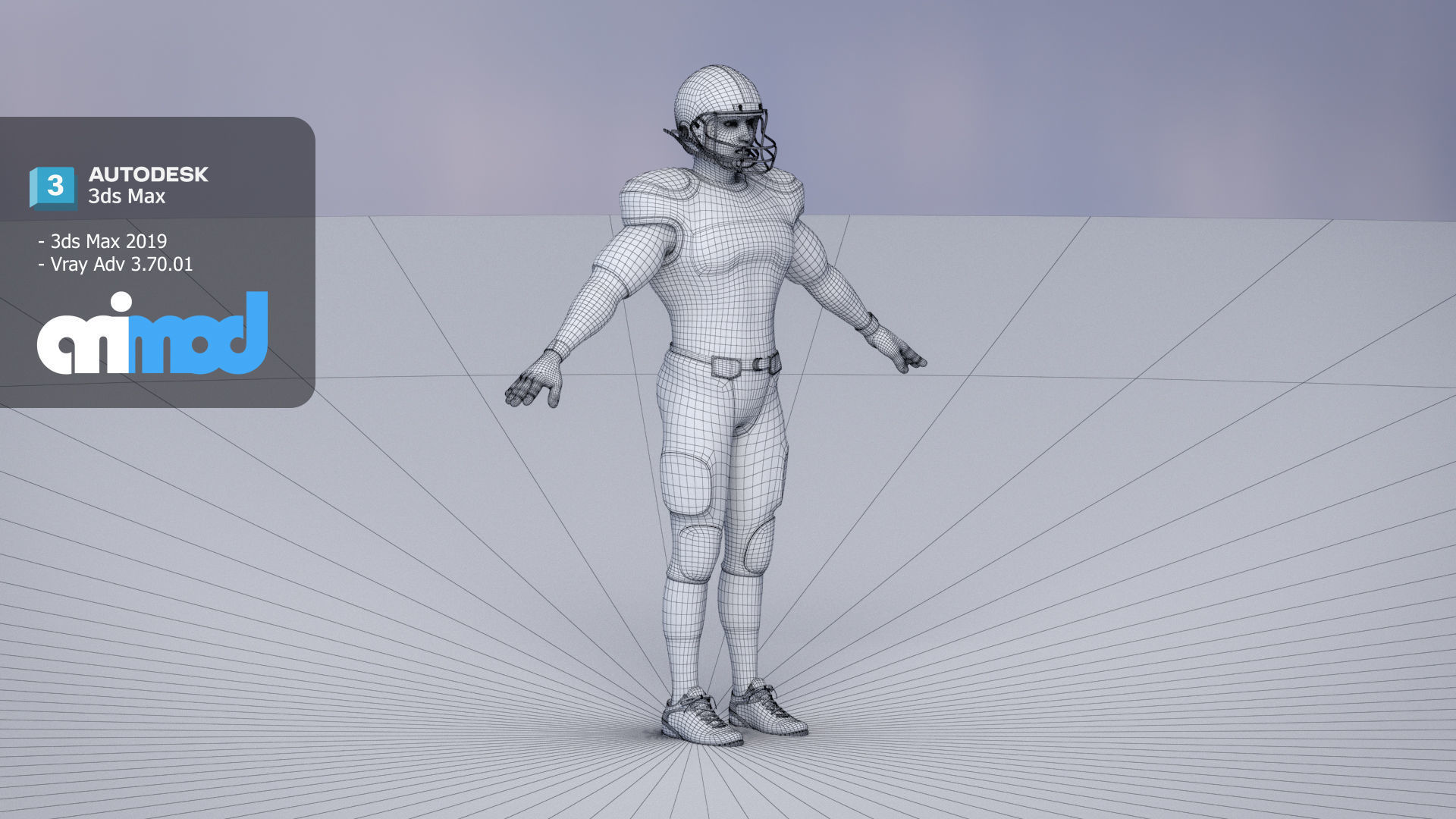 American Football Player 0001 3D model_6