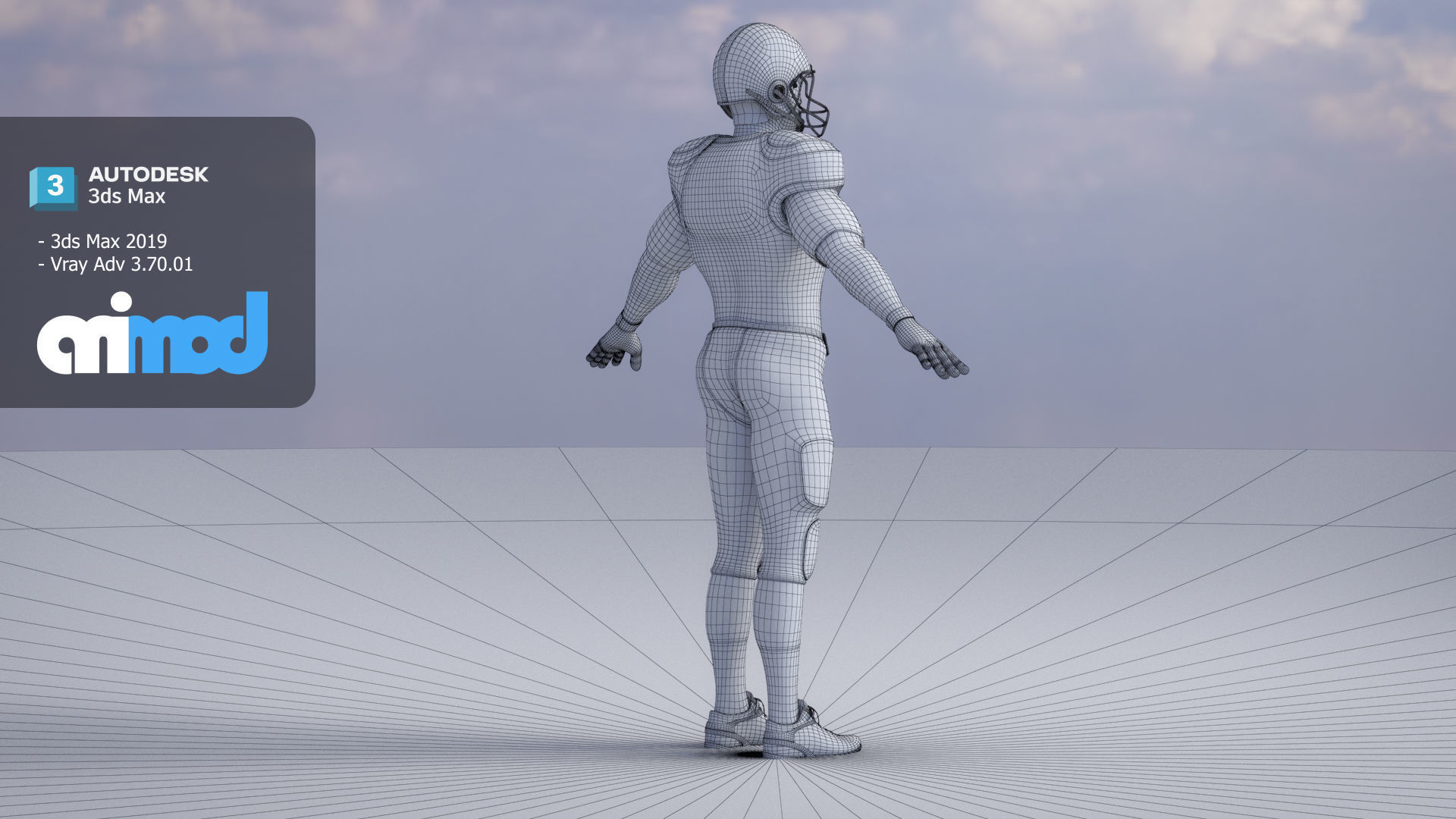 American Football Player 0001 3D model_8