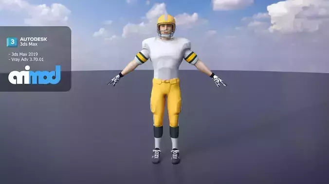 American Football Player 0001