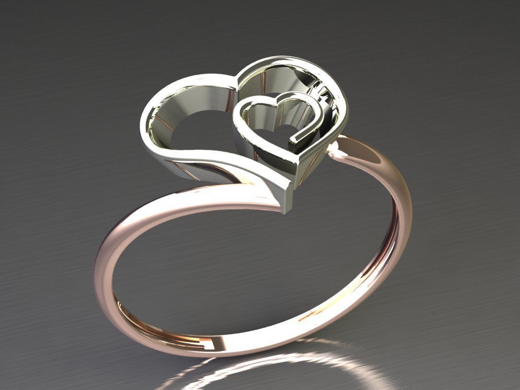 heart ring 24 3D print model_2