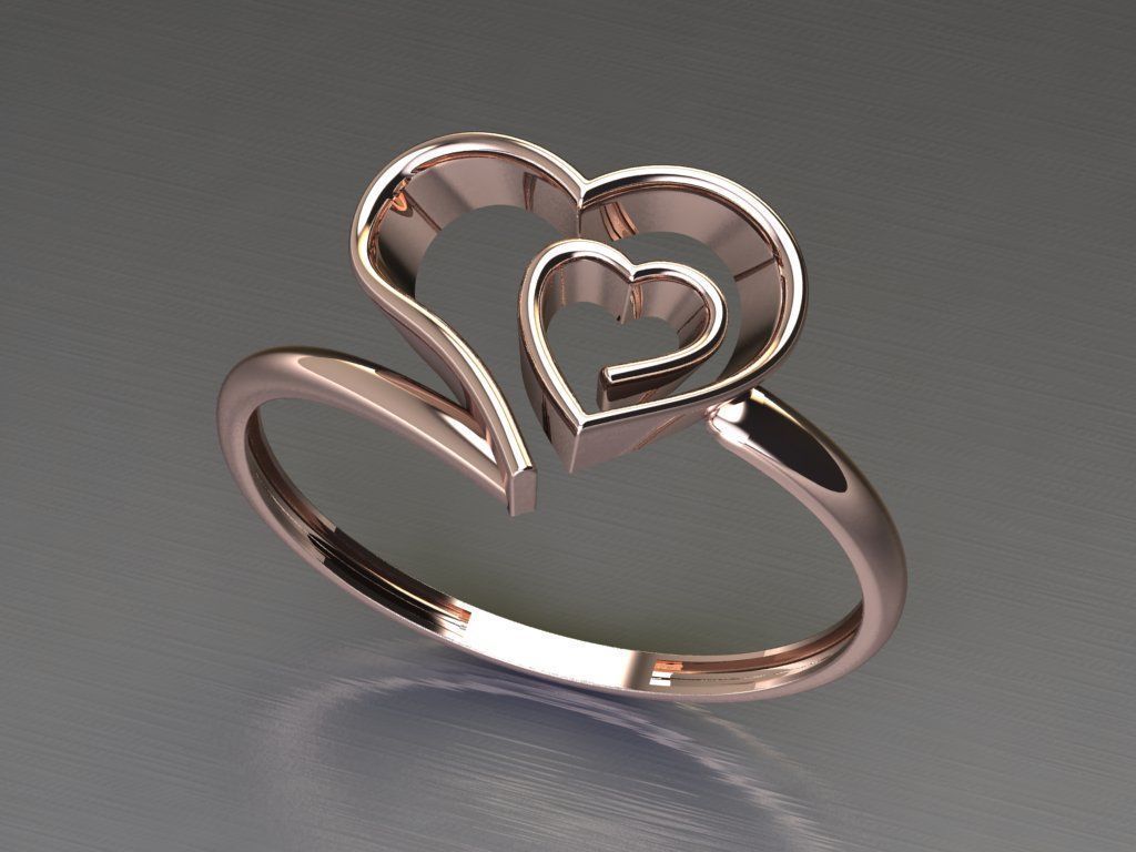 heart ring 24 3D print model_1