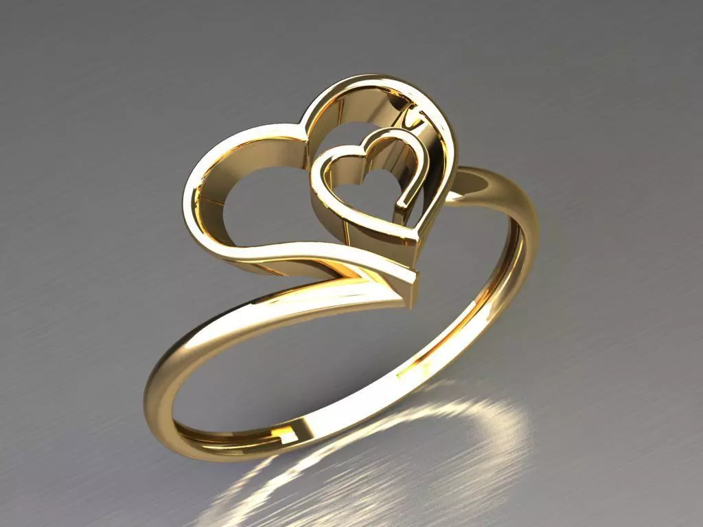 heart ring 24 3D print model_0