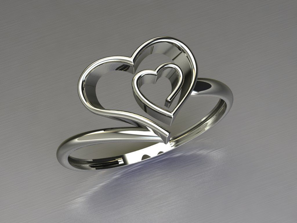 heart ring 24 3D print model_5