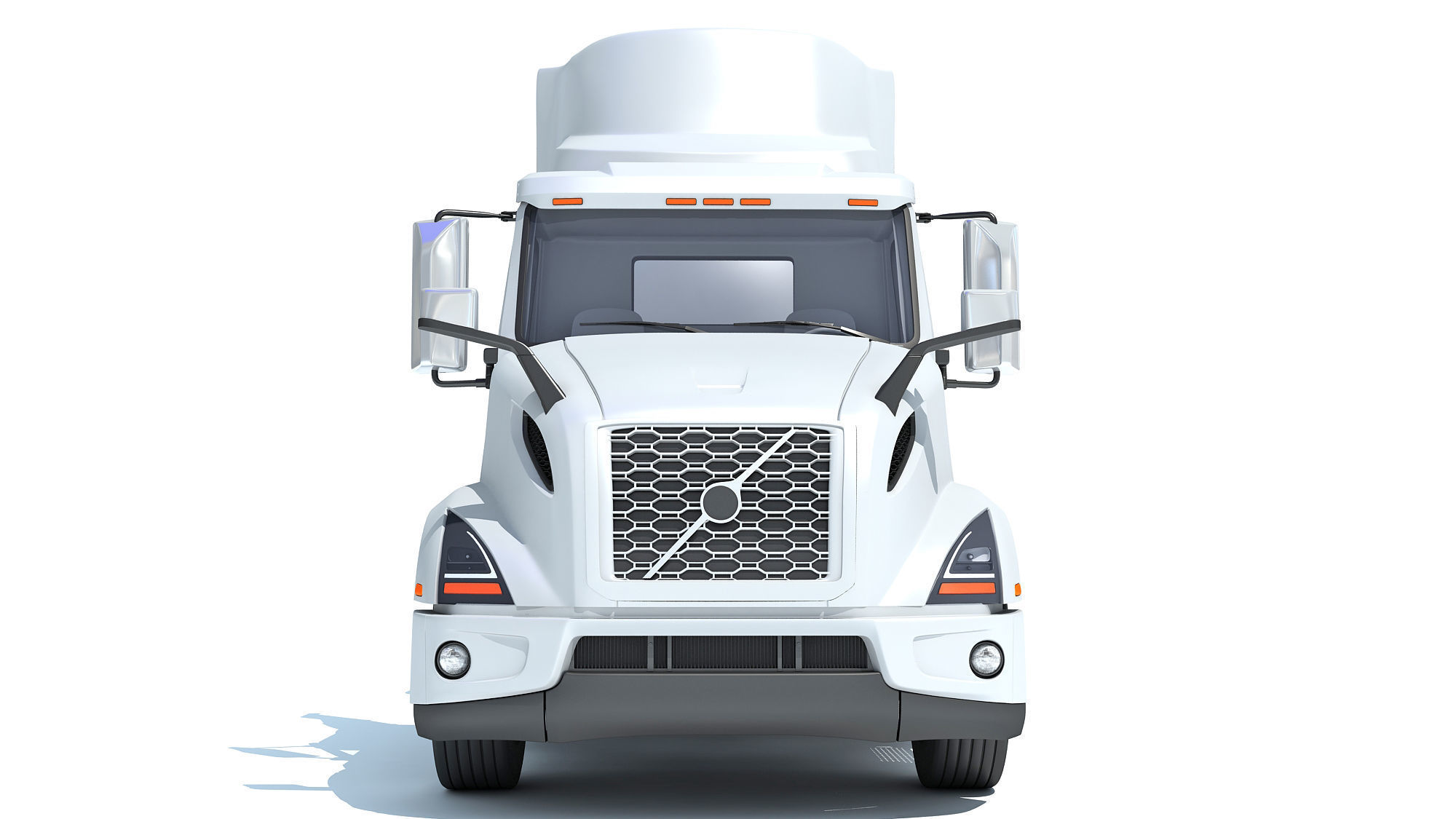 Truck with Tank Semi Trailer 3D model_10