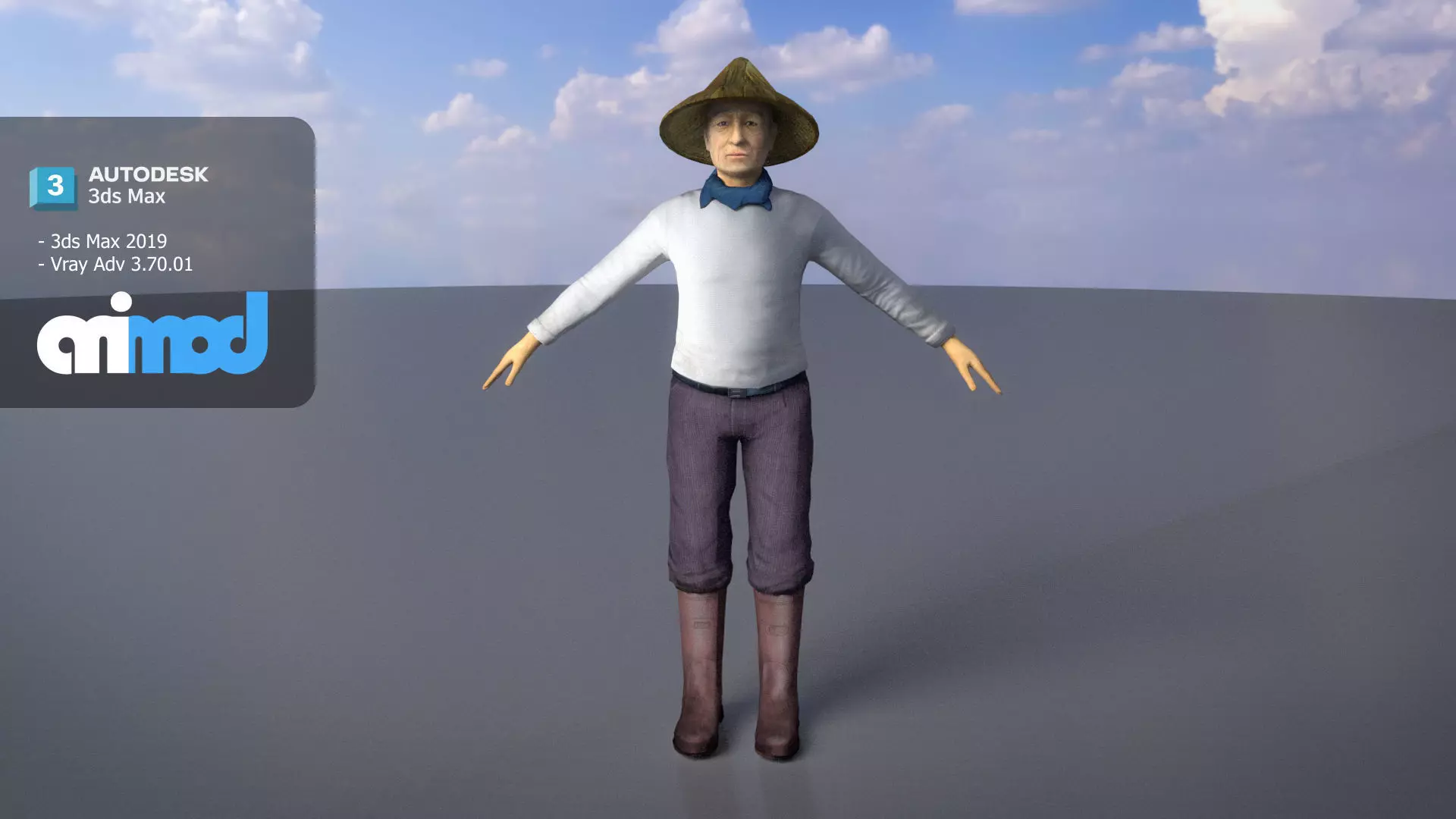 Farmer 3D model_0