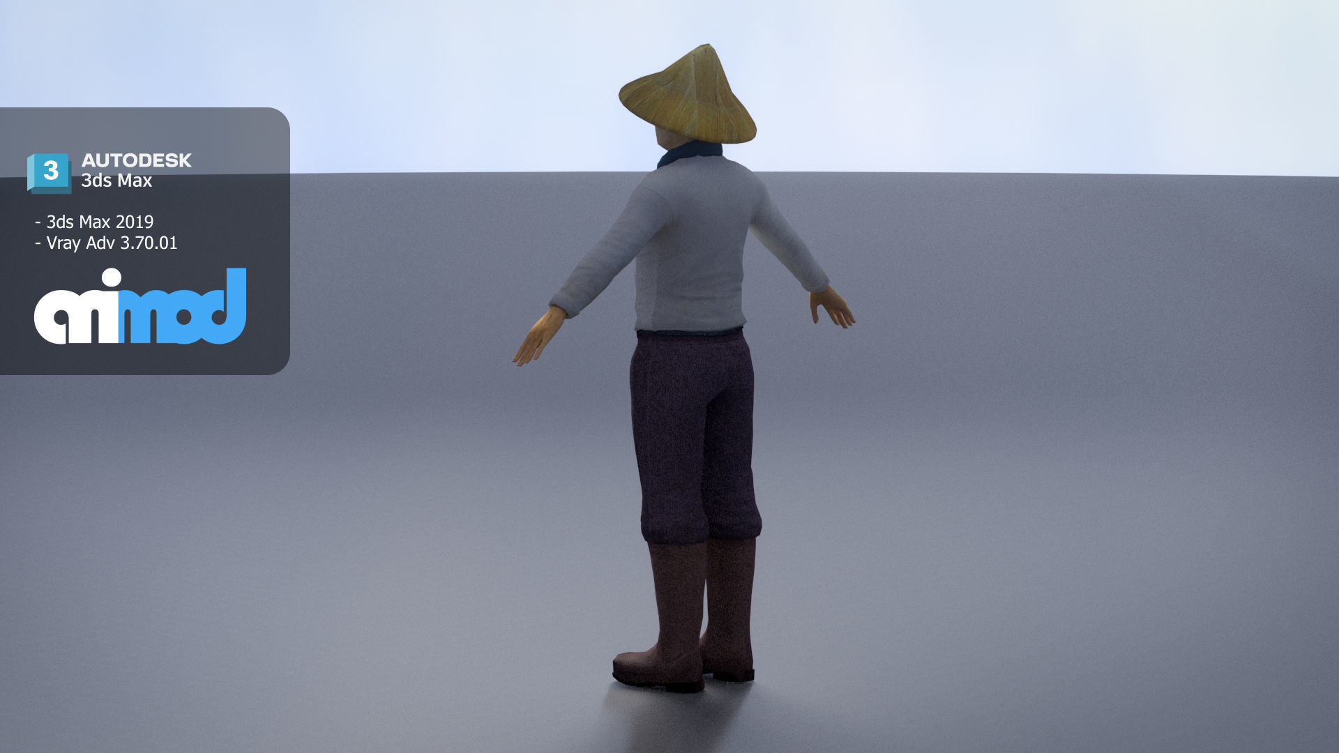 Farmer 3D model_4